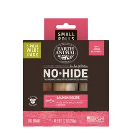 Earth Animal Earth Animal Dog No-Hide Salmon Small Rolls - 6 piece Value Pack