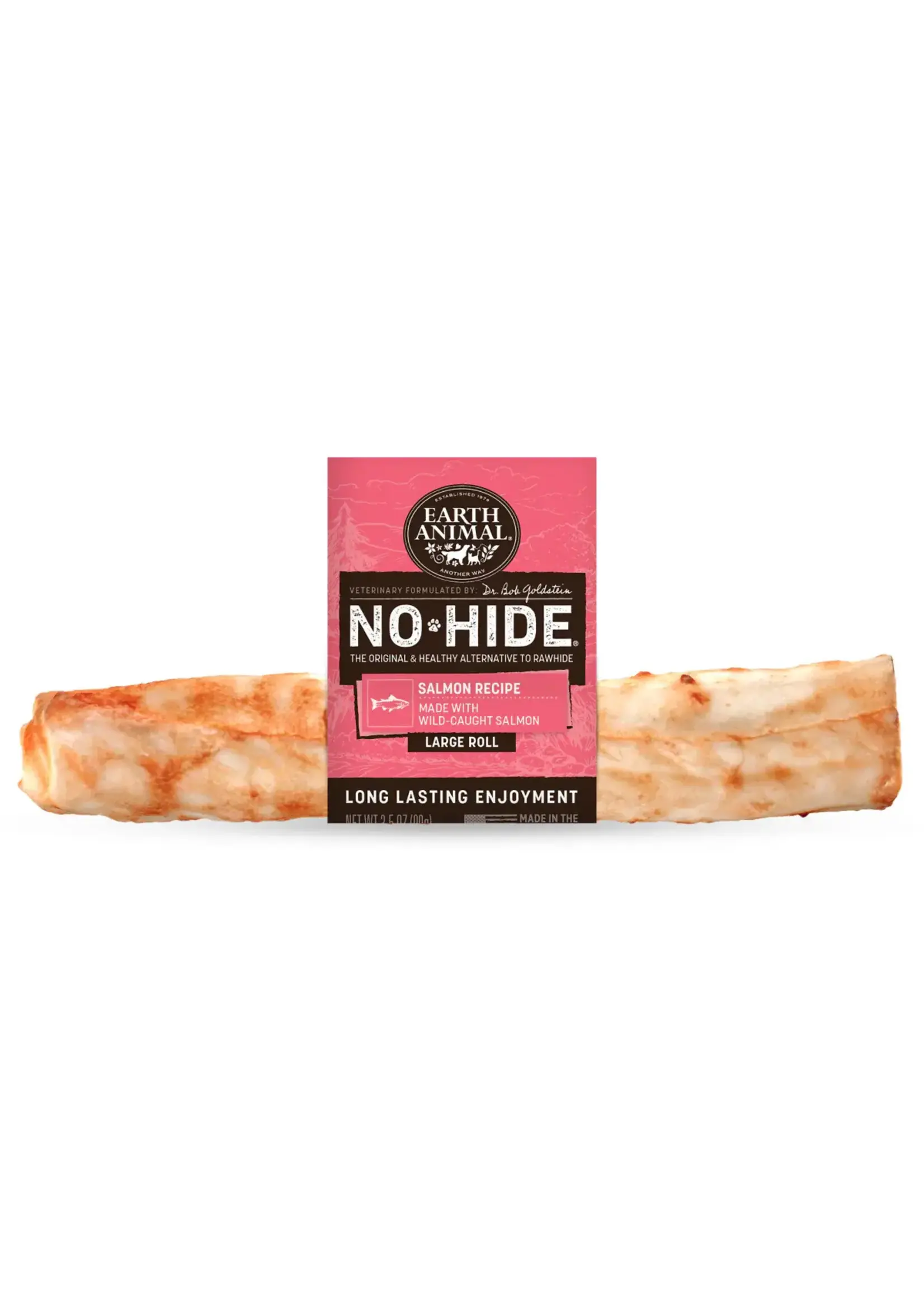 Earth Animal Earth Animal Dog No-Hide Salmon Large Roll
