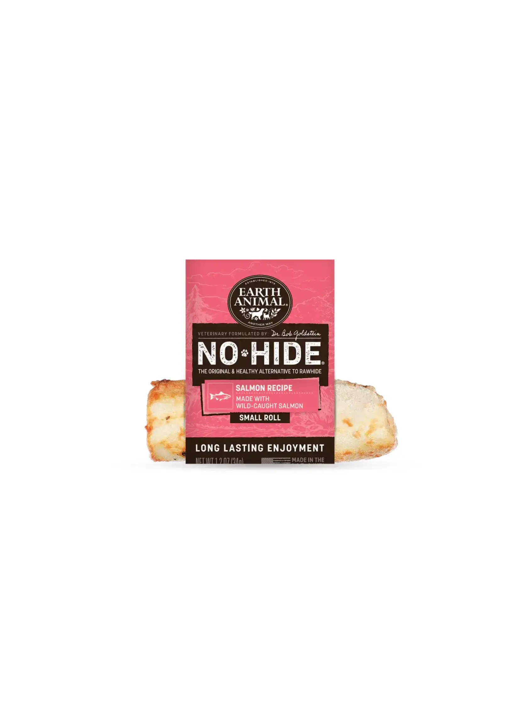 Earth Animal Earth Animal Dog No-Hide Salmon Small Roll