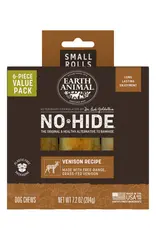 Earth Animal Earth Animal Dog No-Hide Venison Small Rolls - 6 piece Value Pack