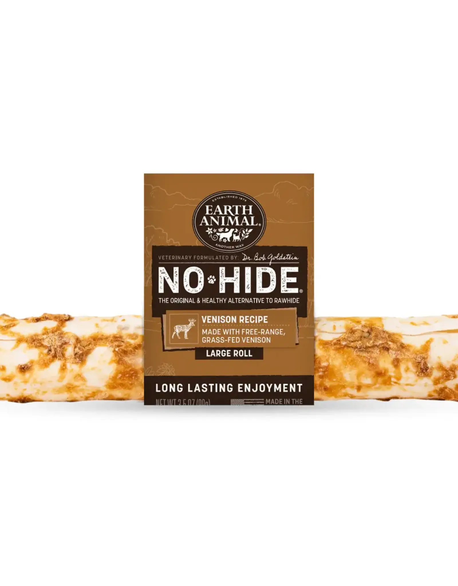 Earth Animal Earth Animal Dog No-Hide Venison Large Roll