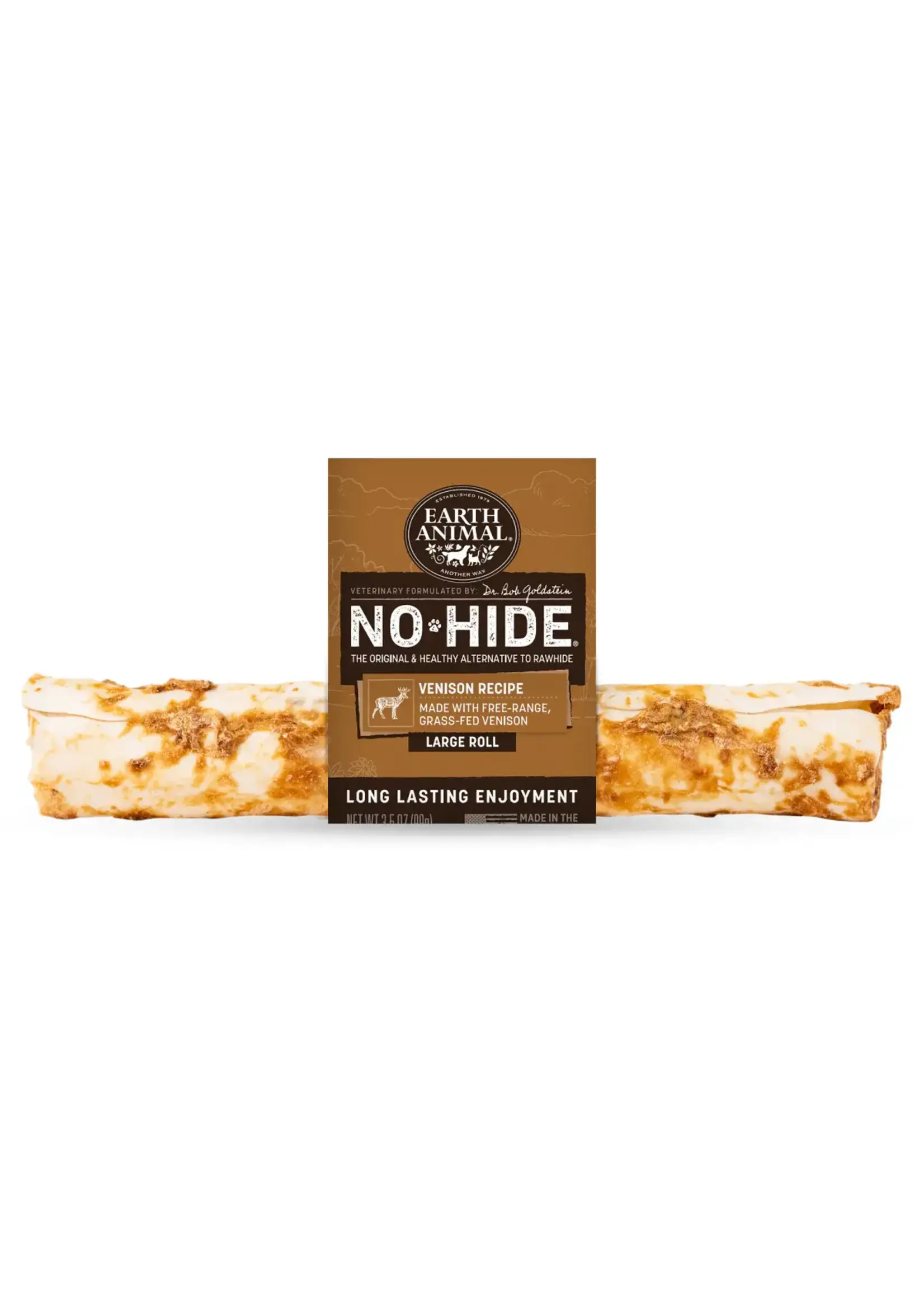 Earth Animal Earth Animal Dog No-Hide Venison Large Roll