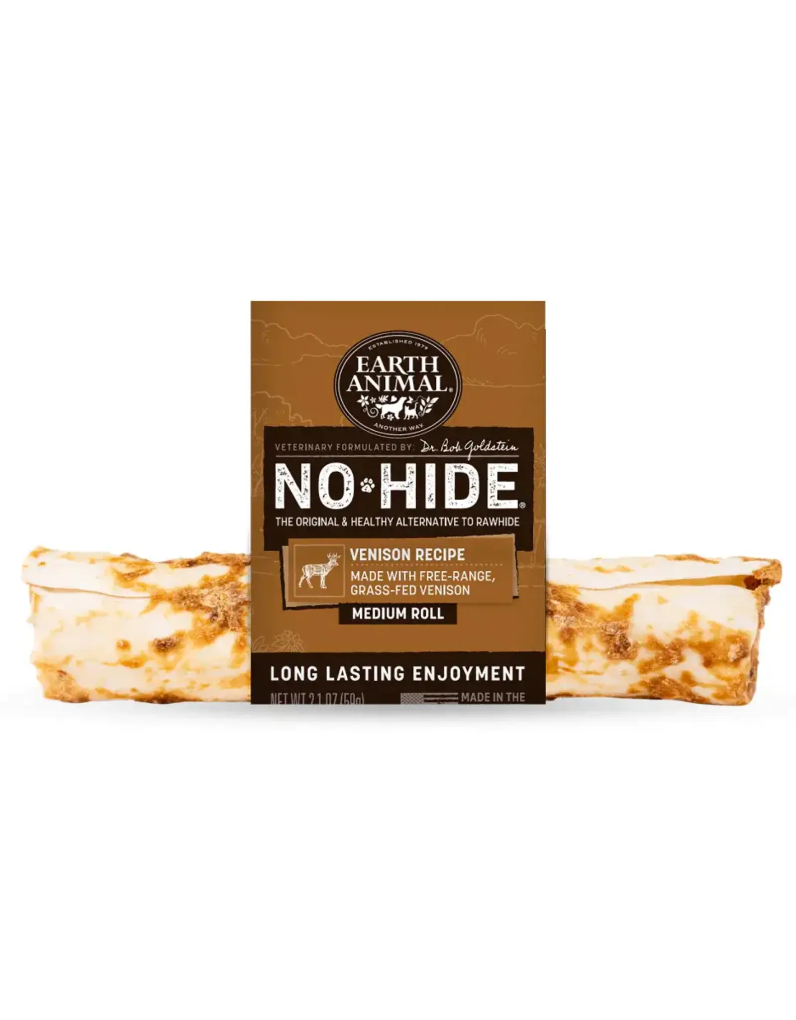Earth Animal Earth Animal Dog No-Hide Venison Medium Roll