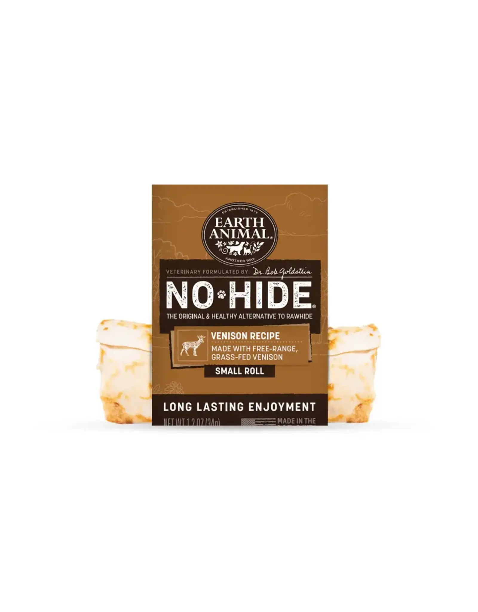 Earth Animal Earth Animal Dog No-Hide Venison Small Roll