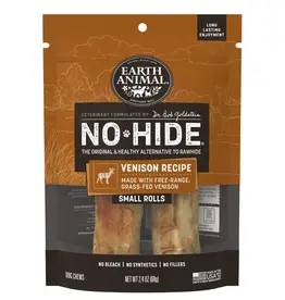 Earth Animal Earth Animal Dog No-Hide Venison Small Rolls - 2 Pack