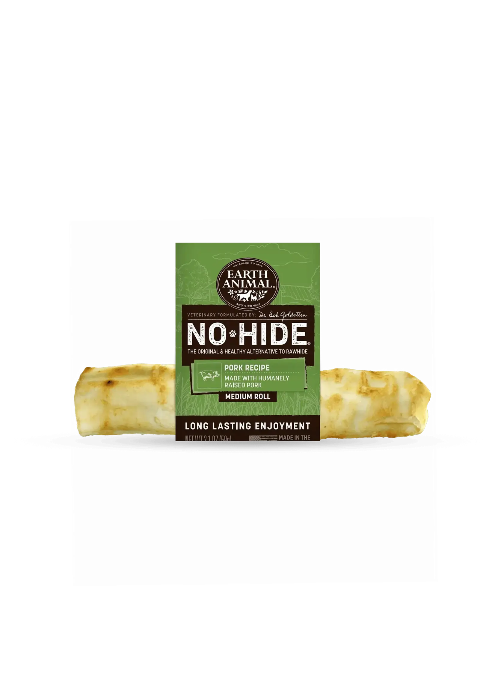 Earth Animal Earth Animal Dog No-Hide Pork Medium Roll