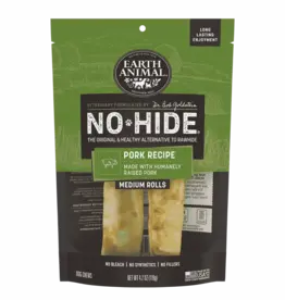 Earth Animal Earth Animal Dog No-Hide Pork Medium Rolls - 2 Pack