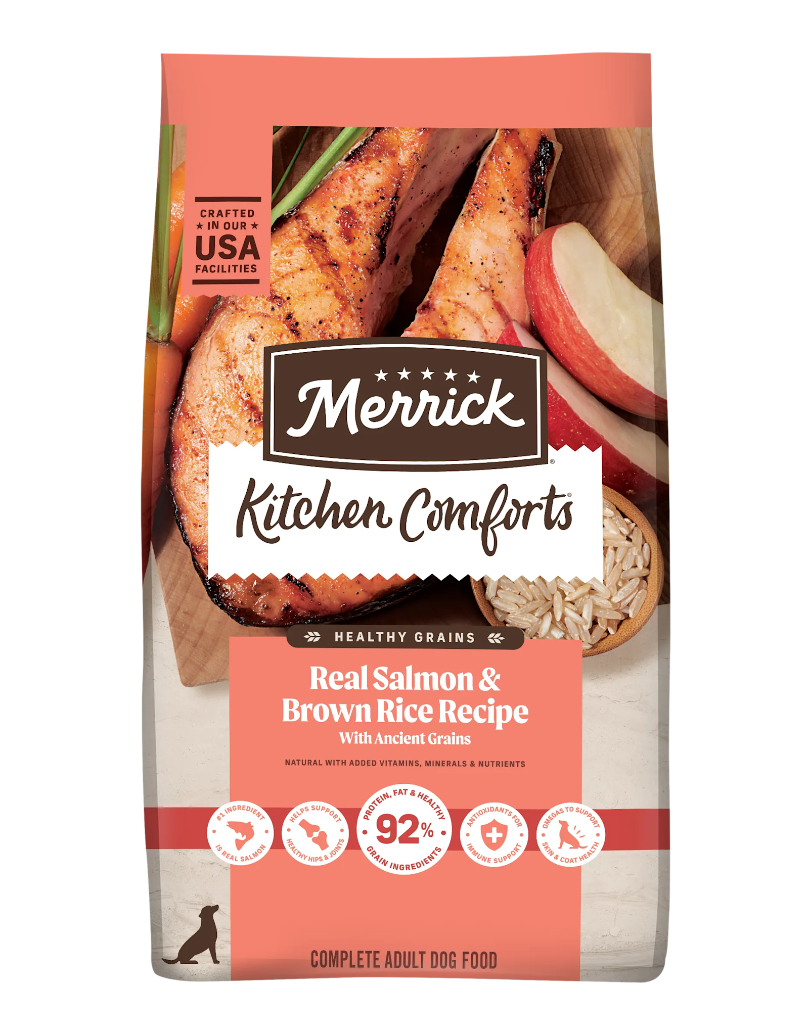Merrick Merrick Kitchen Comforts Dry Dog Food - Salmon & Brown Rice - 22 lb
