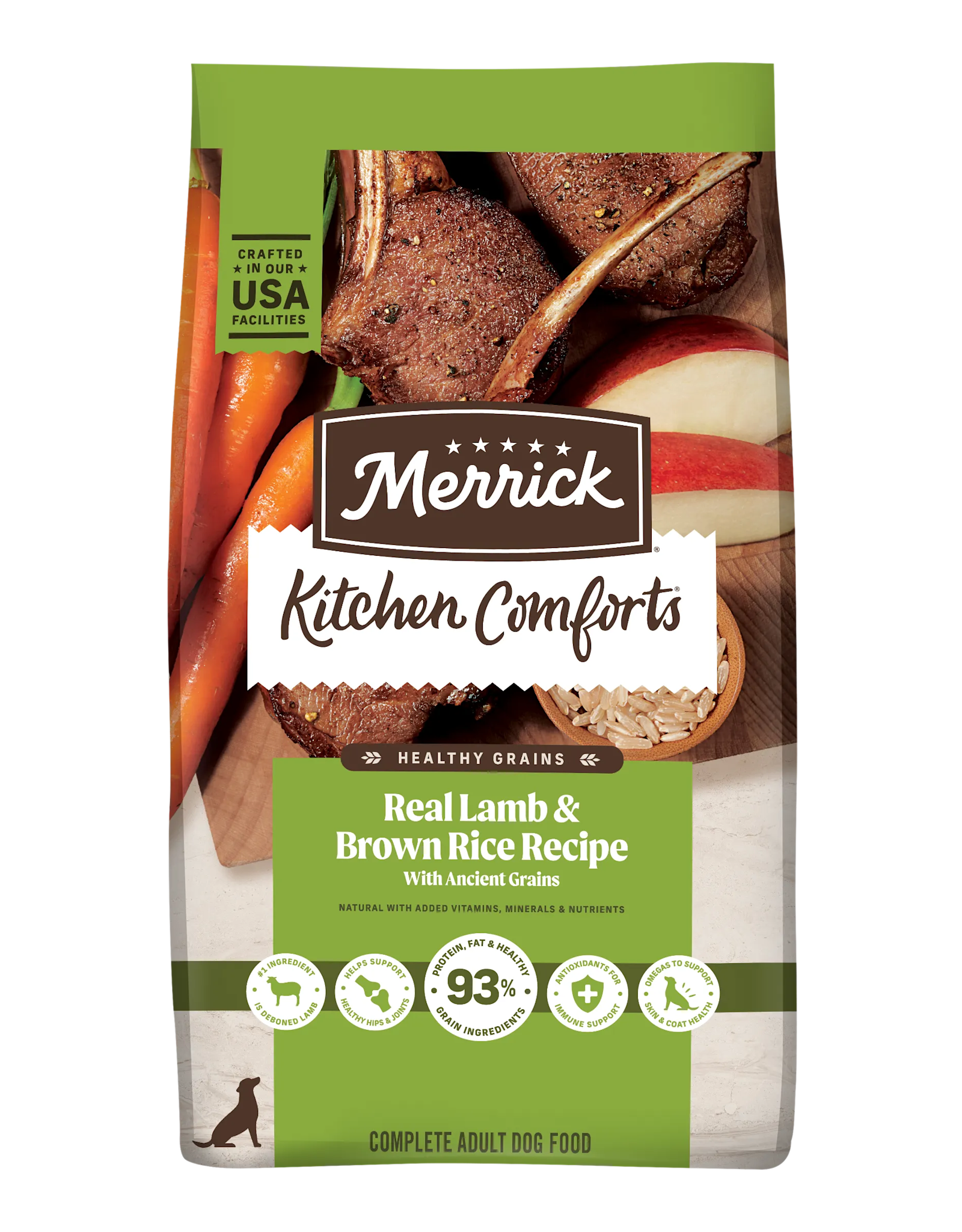 Merrick Merrick Kitchen Comforts Dry Dog Food - Lamb & Brown Rice - 22 lb