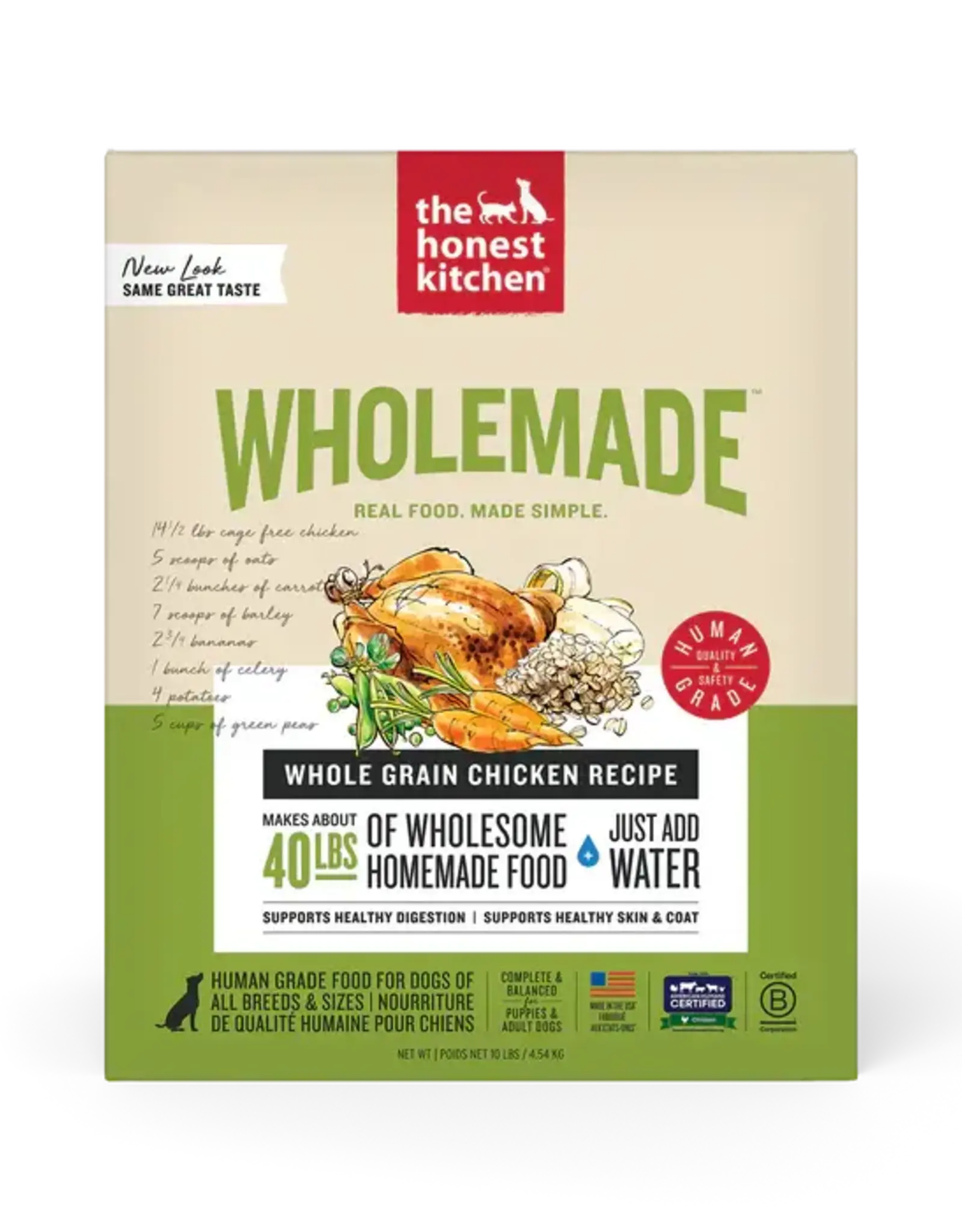 The Honest Kitchen The Honest Kitchen Wholemade Whole Grain Chicken Dehydrated Dog Food - 10 lb (Makes 40 lb)