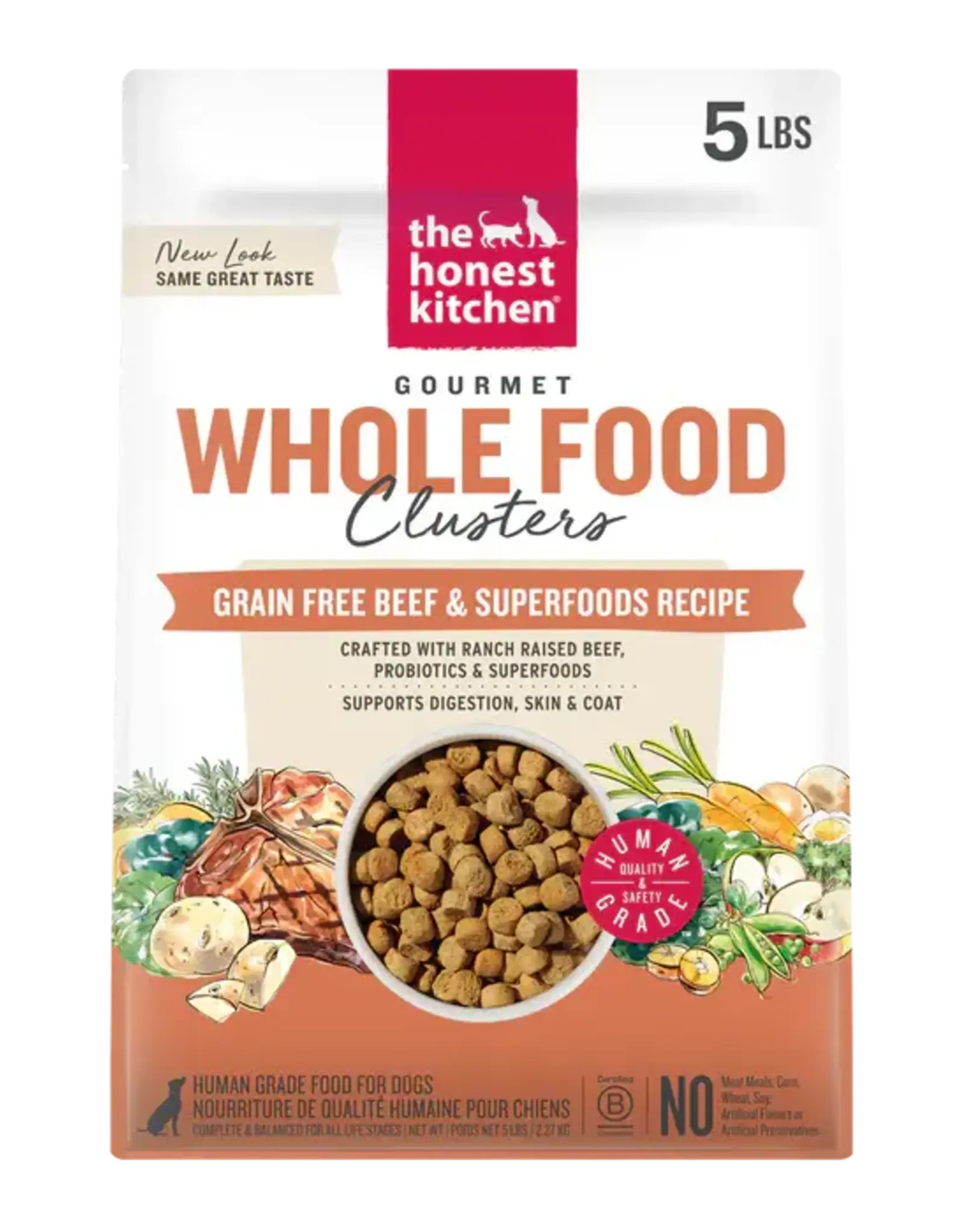 The Honest Kitchen The Honest Kitchen Grain Free Beef Whole Food Clusters for Dogs - 5 lb