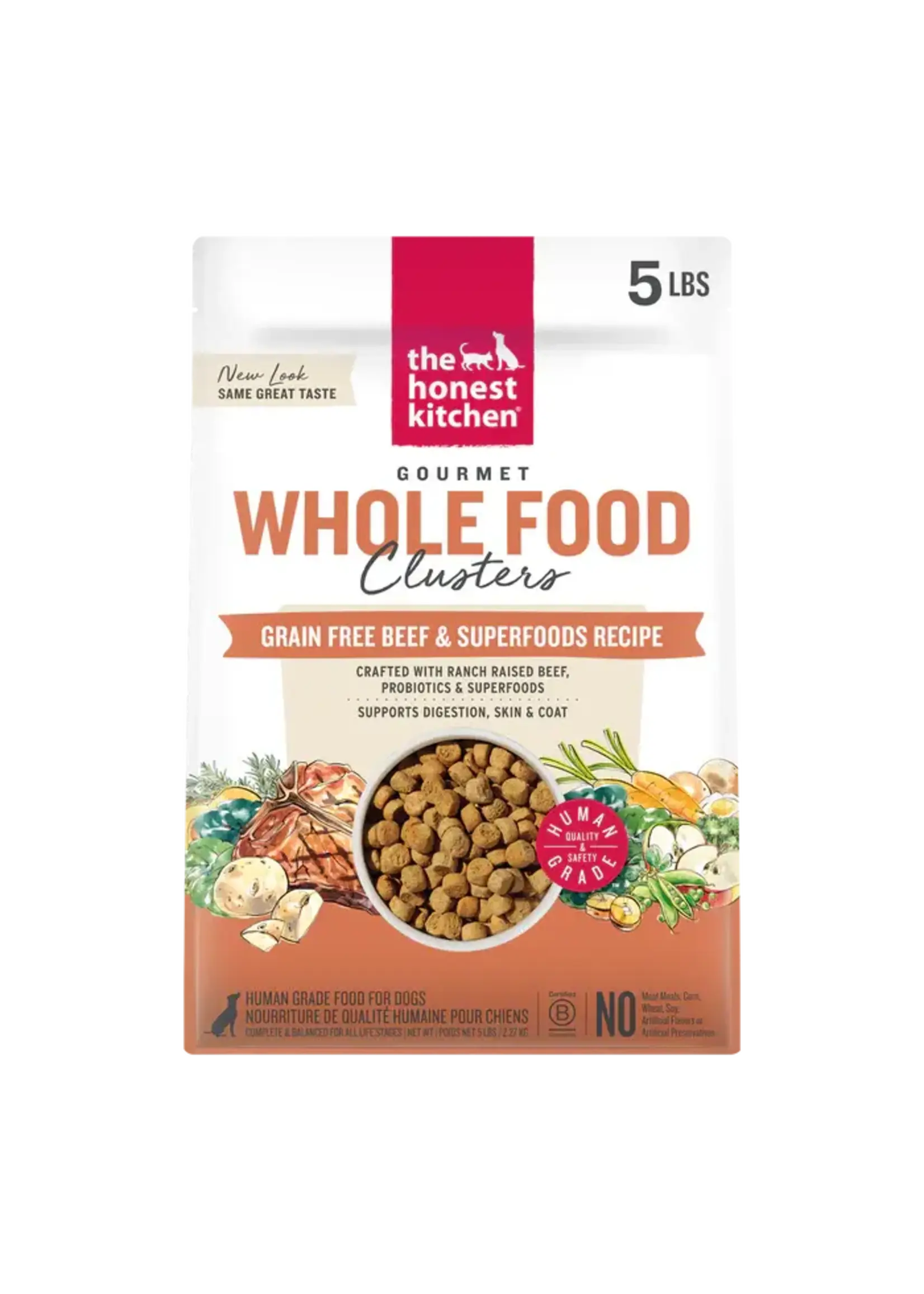 The Honest Kitchen The Honest Kitchen Grain Free Beef Whole Food Clusters for Dogs - 5 lb
