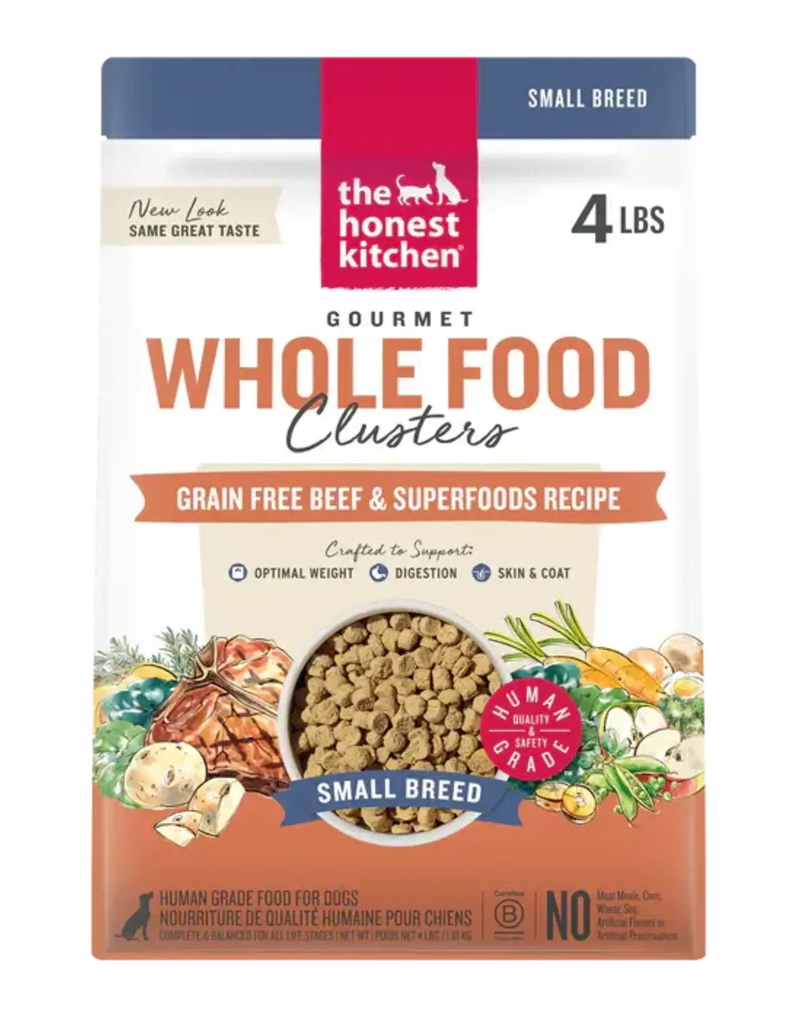 The Honest Kitchen The Honest Kitchen Grain Free Beef Whole Food Clusters for Small Breed Dogs - 4 lb