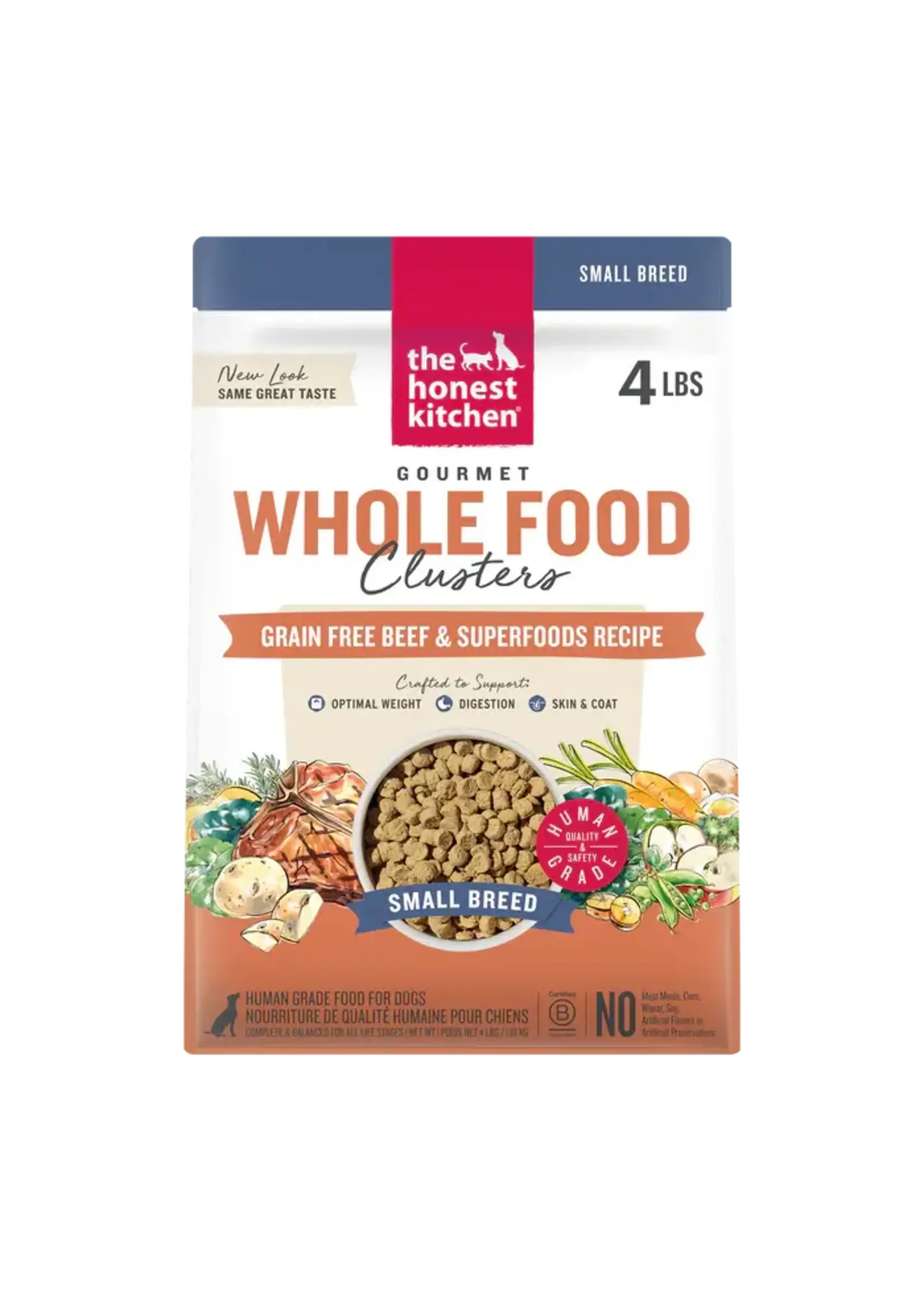 The Honest Kitchen The Honest Kitchen Grain Free Beef Whole Food Clusters for Small Breed Dogs - 4 lb