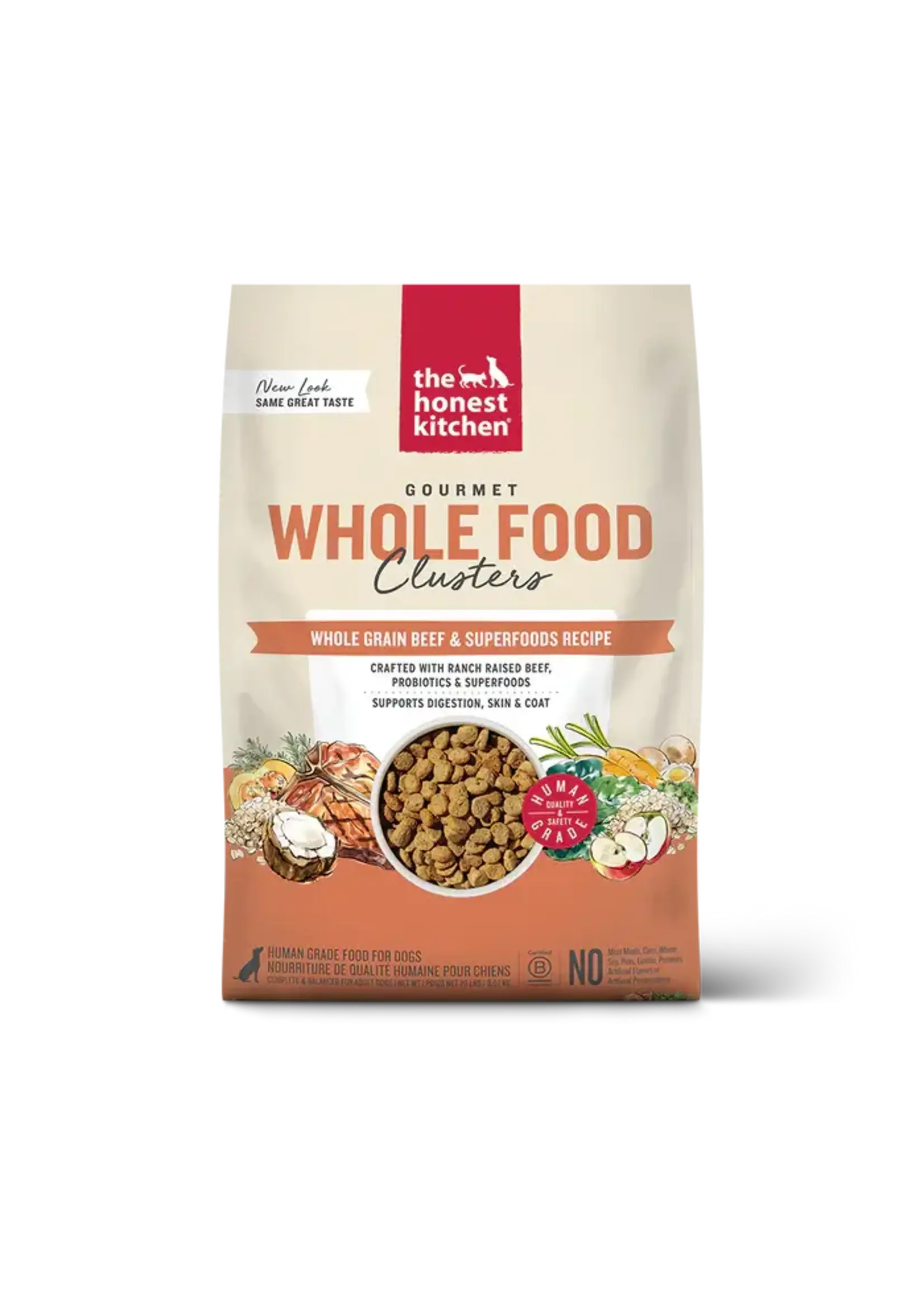 The Honest Kitchen The Honest Kitchen Whole Grain Beef & Oat Whole Food Clusters for Dogs - 1 lb