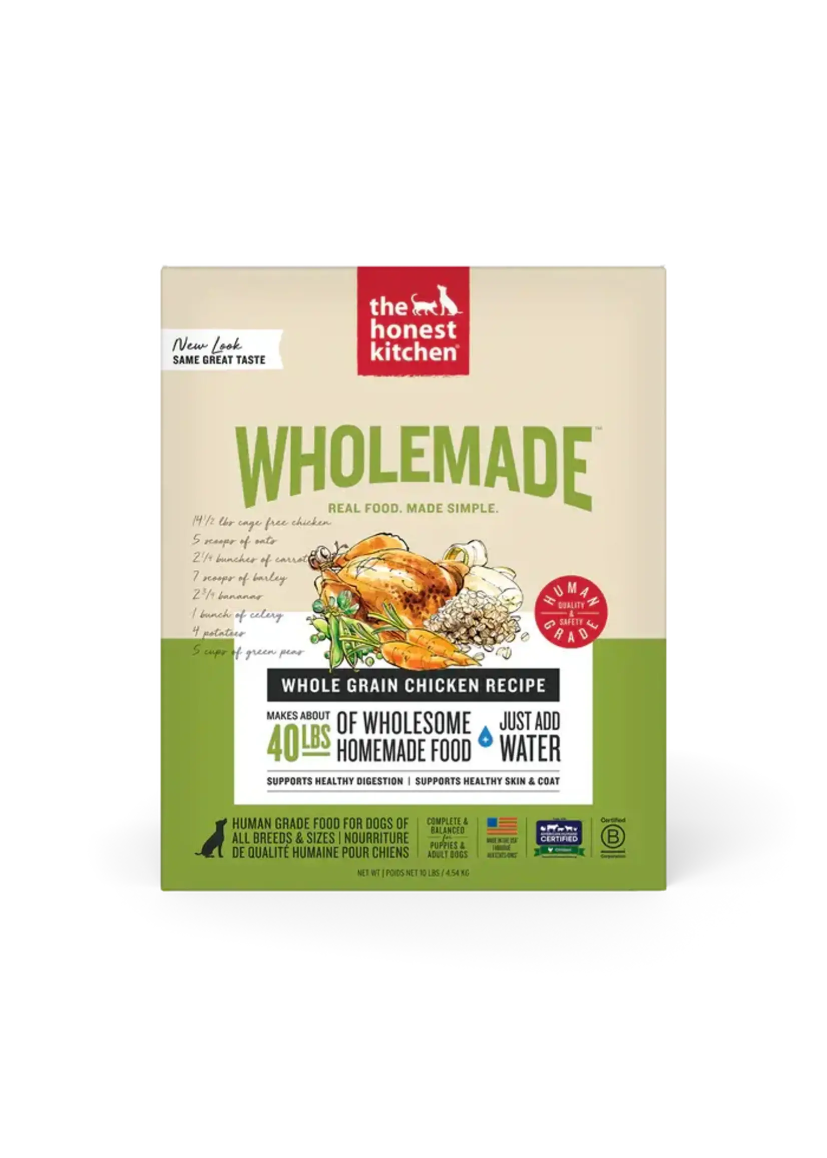 The Honest Kitchen The Honest Kitchen Wholemade Whole Grain Chicken Dehydrated Dog Food - 10 lb (Makes 40 lb)