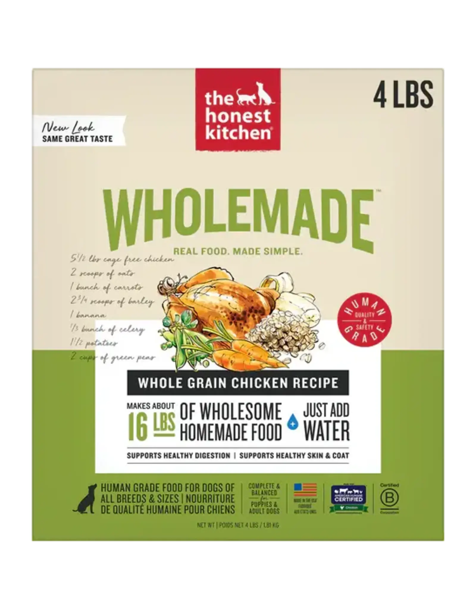 The Honest Kitchen The Honest Kitchen Wholemade Whole Grain Chicken Dehydrated Dog Food - 4 lb