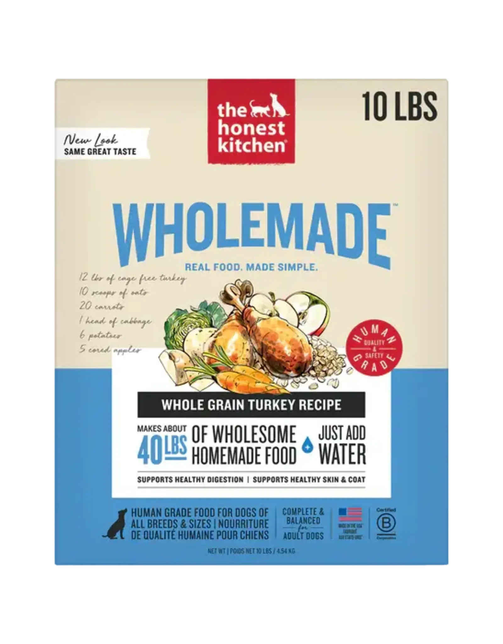 The Honest Kitchen The Honest Kitchen Wholemade Whole Grain Turkey Dehydrated Dog Food - 10 lb (Makes 40 lb)