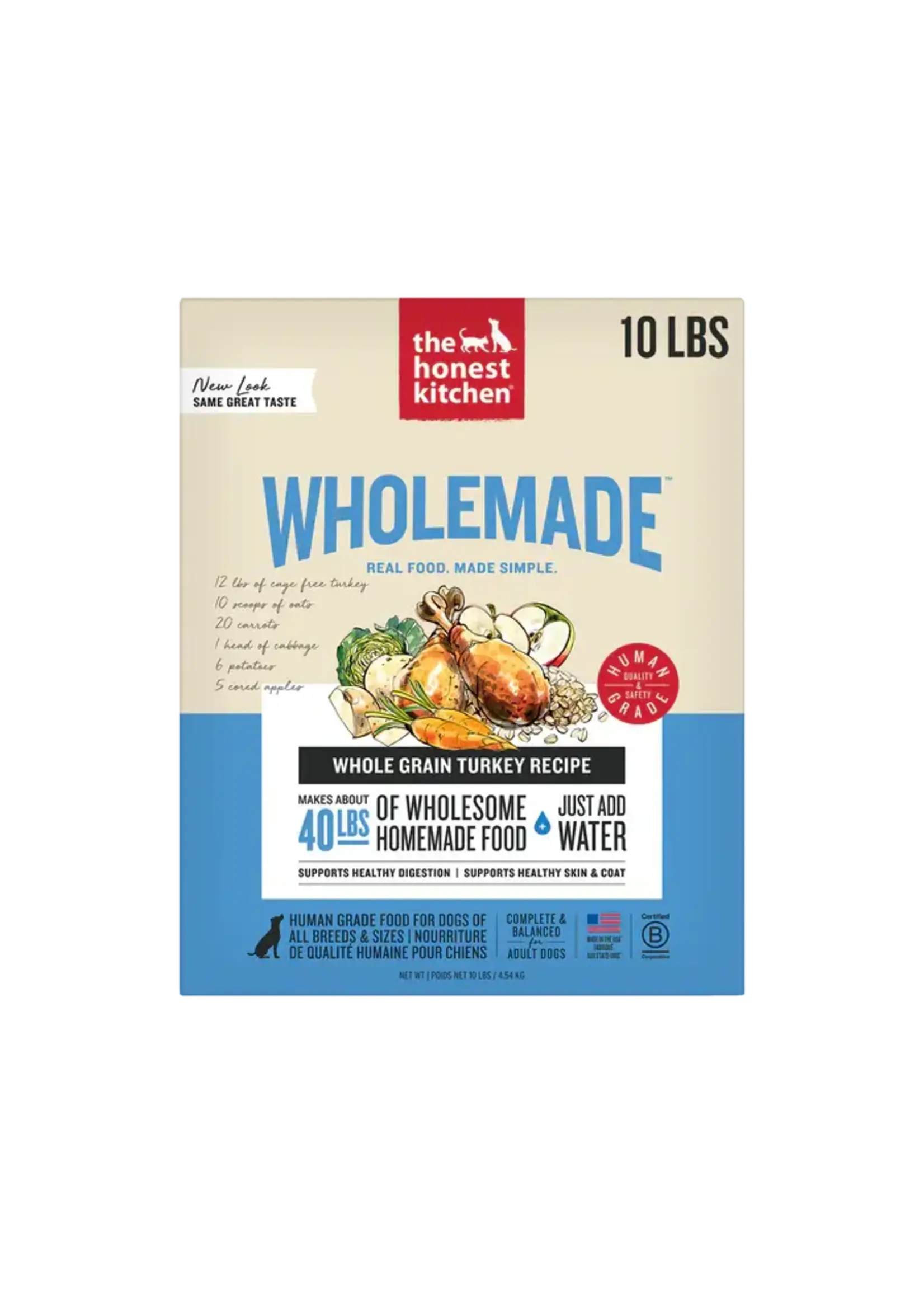 The Honest Kitchen The Honest Kitchen Wholemade Whole Grain Turkey Dehydrated Dog Food - 10 lb (Makes 40 lb)