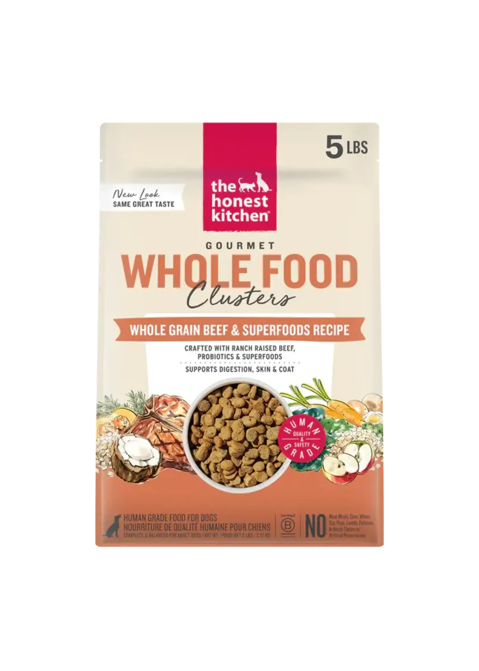 The Honest Kitchen The Honest Kitchen Whole Grain Beef & Oat Whole Food Clusters for Dogs - 5 lb