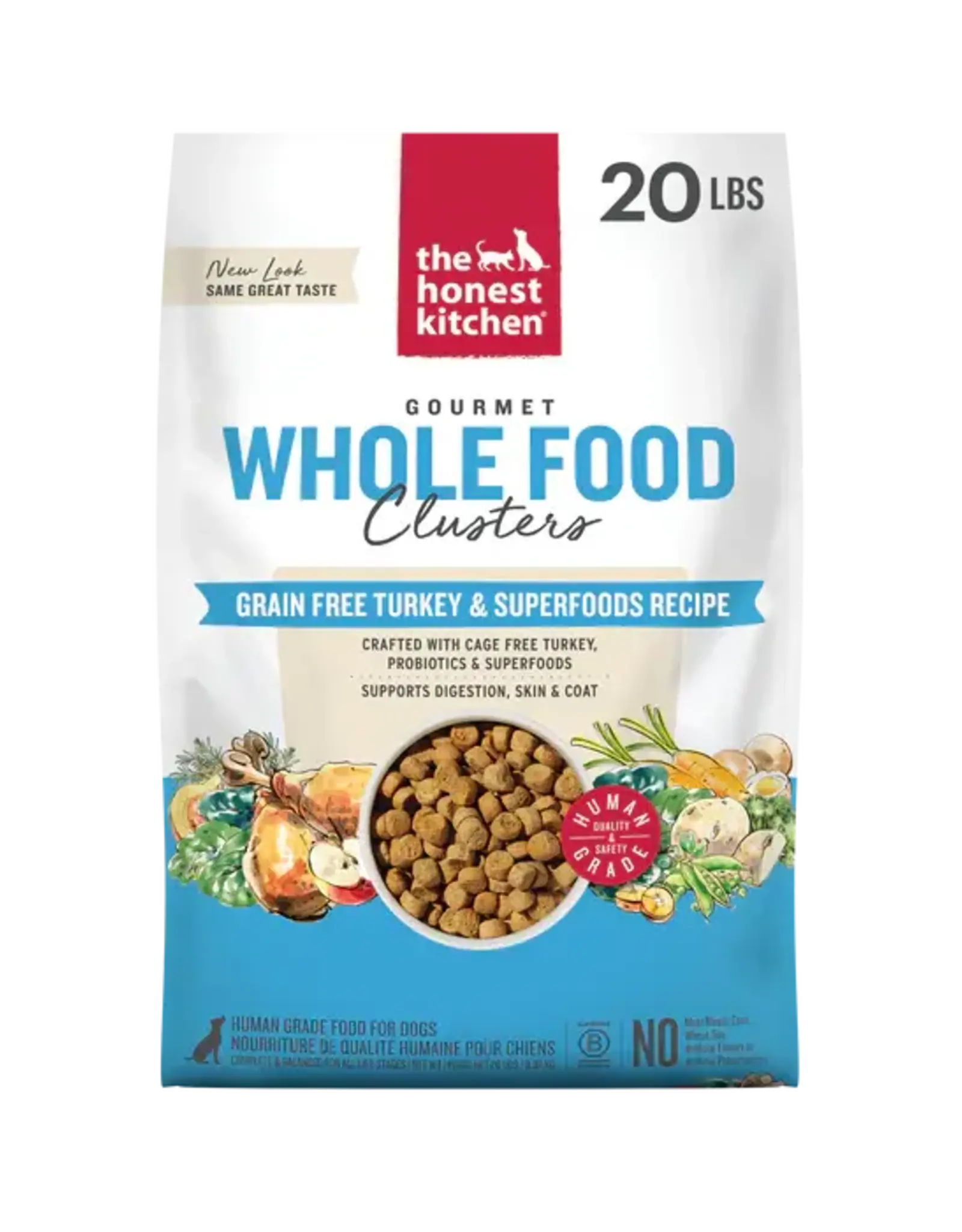 The Honest Kitchen The Honest Kitchen Grain Free Turkey Whole Food Clusters for Dogs - 20 lb