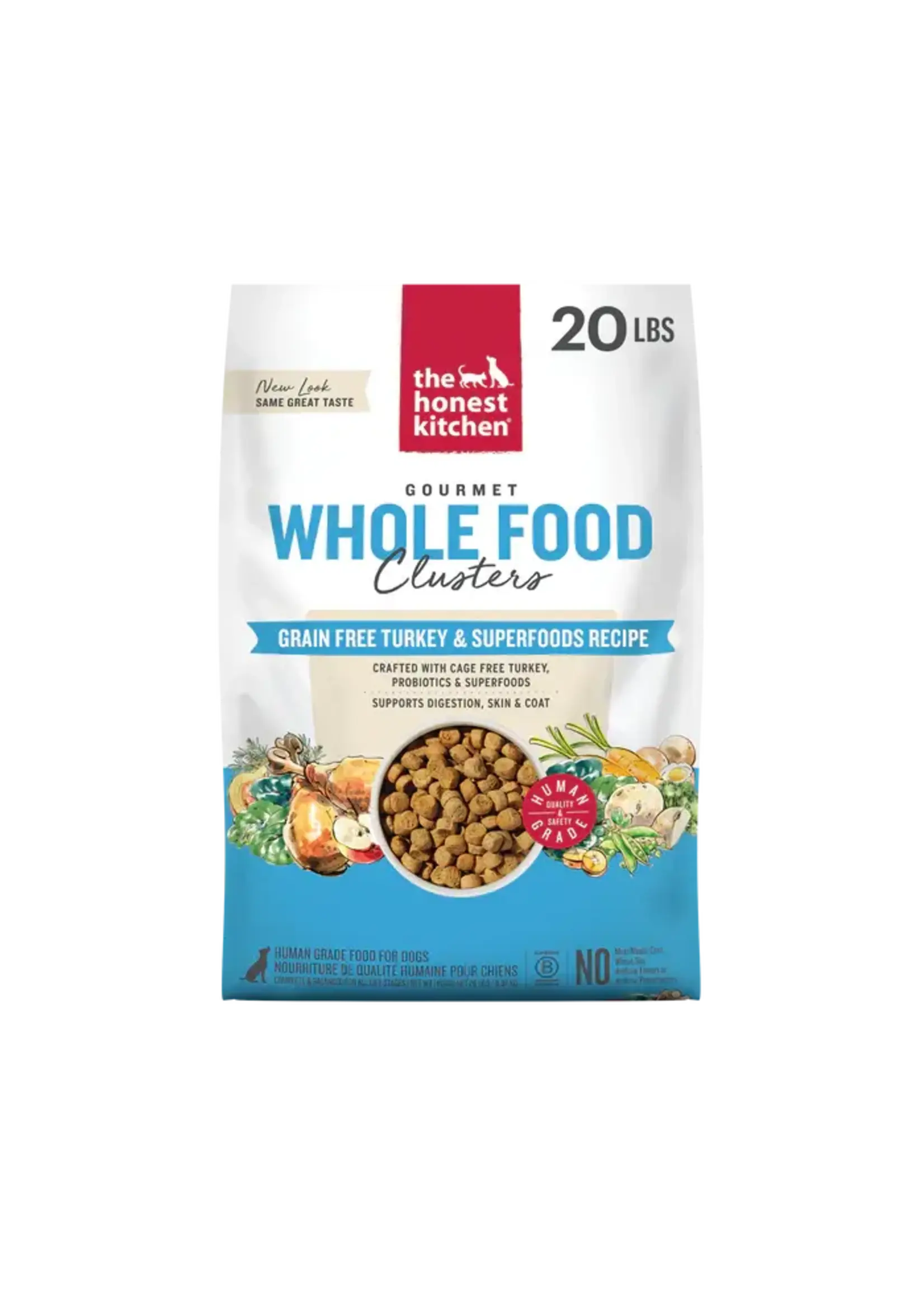 The Honest Kitchen The Honest Kitchen Grain Free Turkey Whole Food Clusters for Dogs - 20 lb
