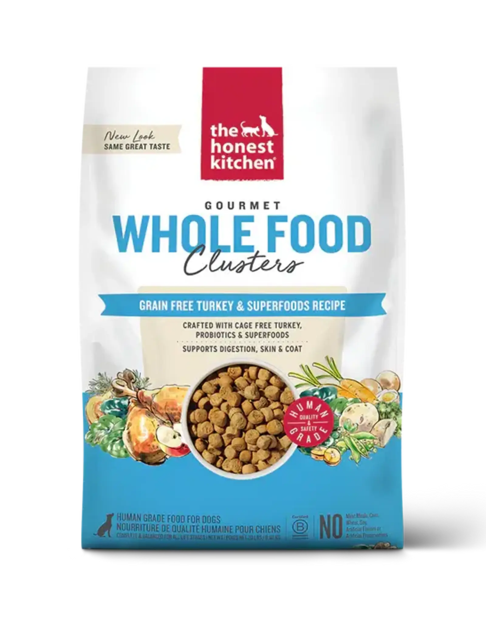 The Honest Kitchen The Honest Kitchen Grain Free Turkey Whole Food Clusters for Dogs - 1 lb