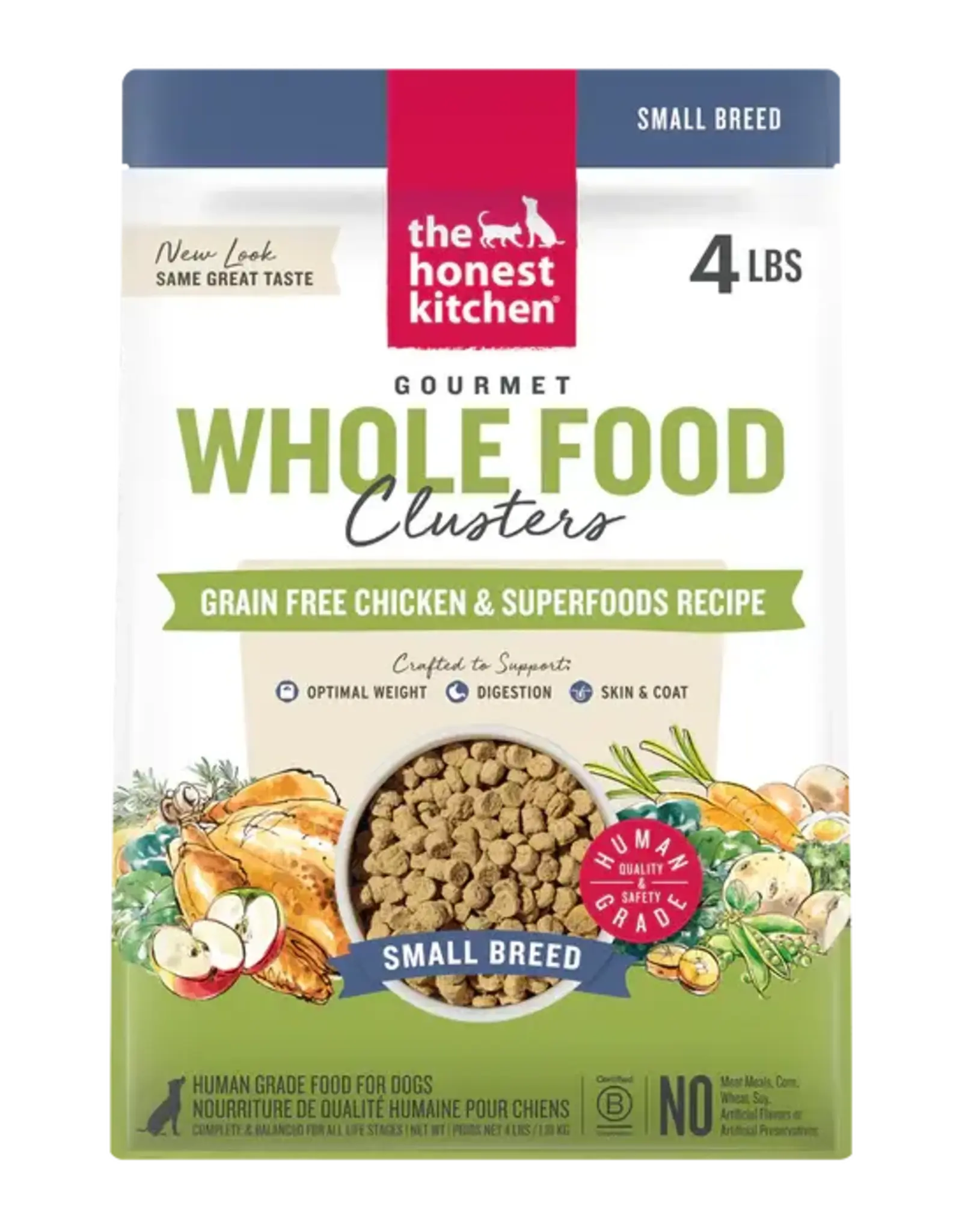 The Honest Kitchen The Honest Kitchen Grain Free Chicken Whole Food Clusters for Small Breed Dogs - 4 lb