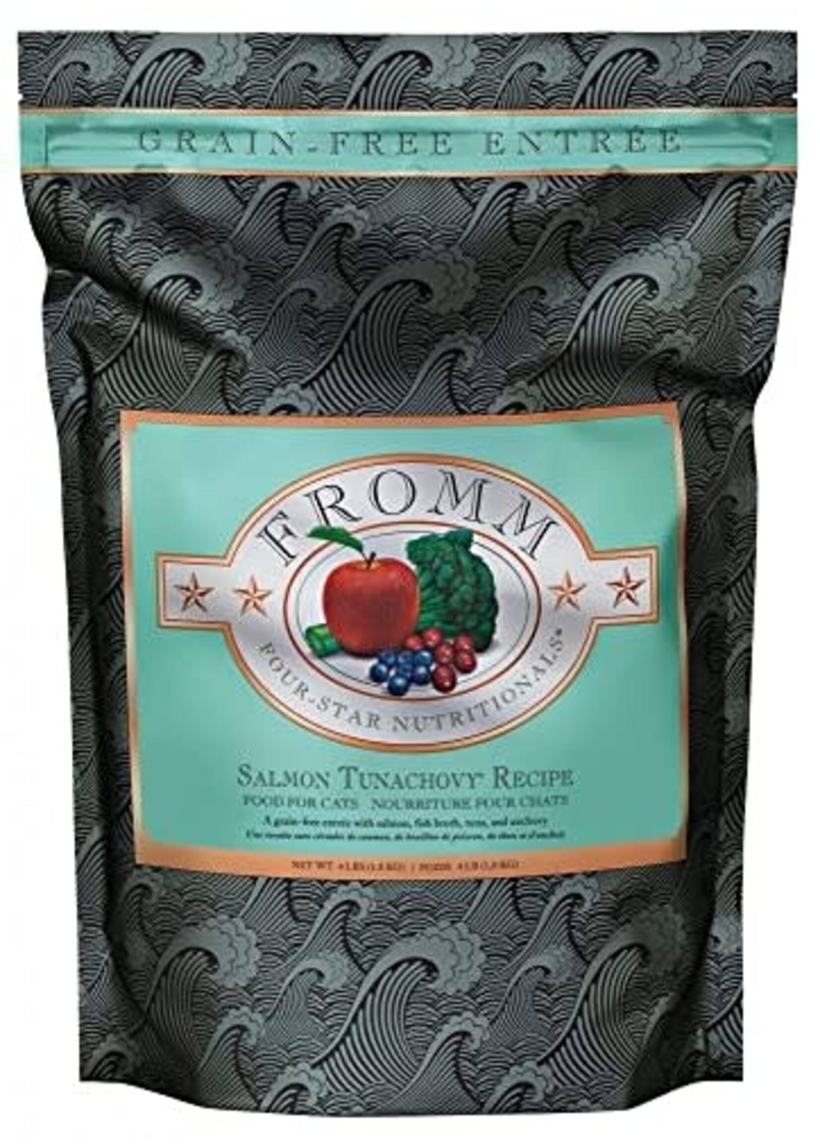 Fromm Fromm Four-Star Salmon Tunachovy Grain Free Dry Cat Food - 4 lb