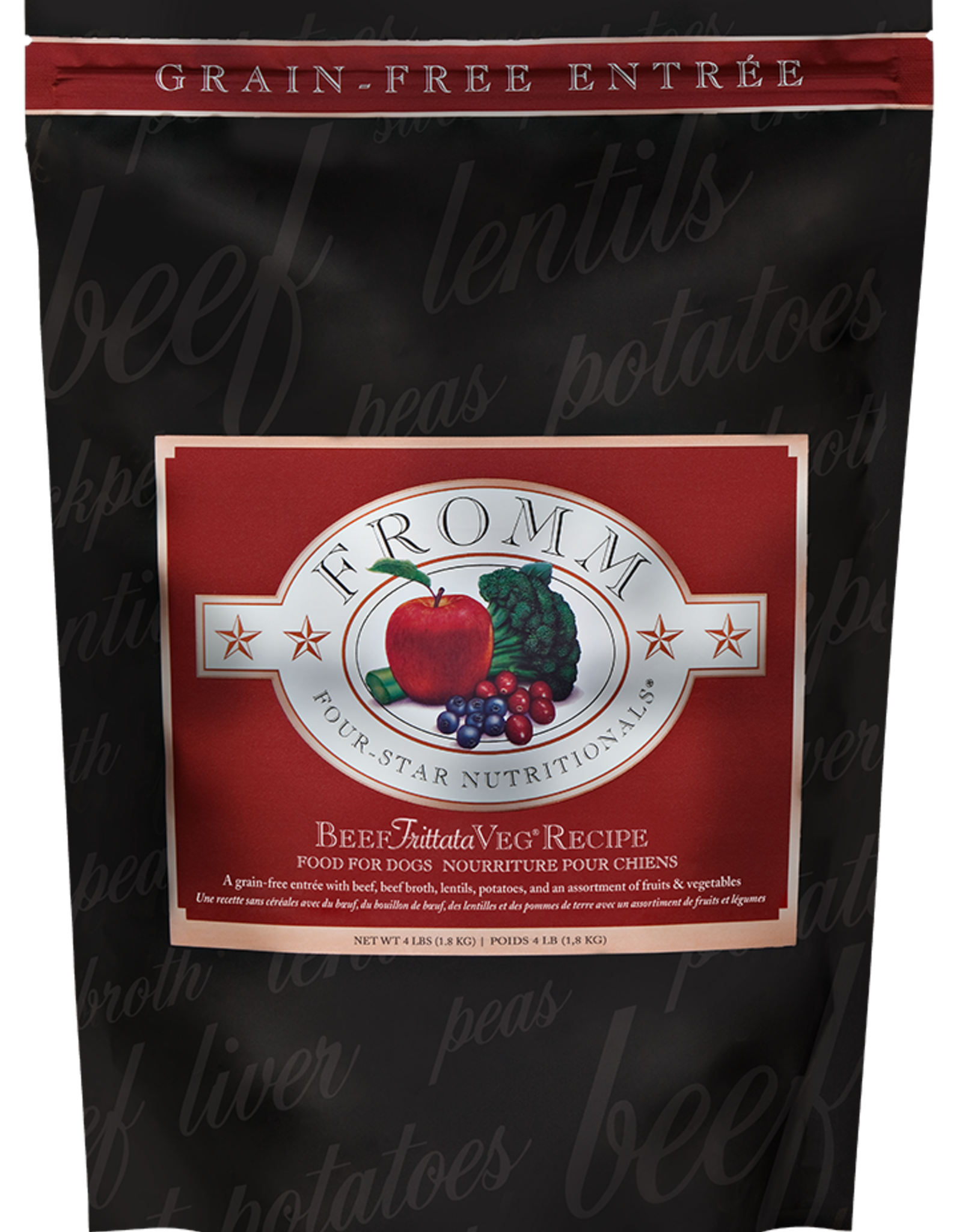 Fromm Fromm Four-Star Dry Dog Food - Beef Frittata Veg - 4 lb