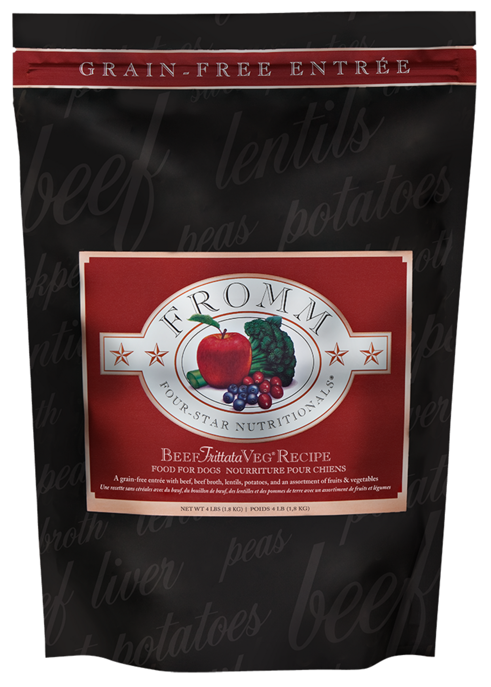 Fromm Fromm Four-Star Dry Dog Food - Beef Frittata Veg - 4 lb
