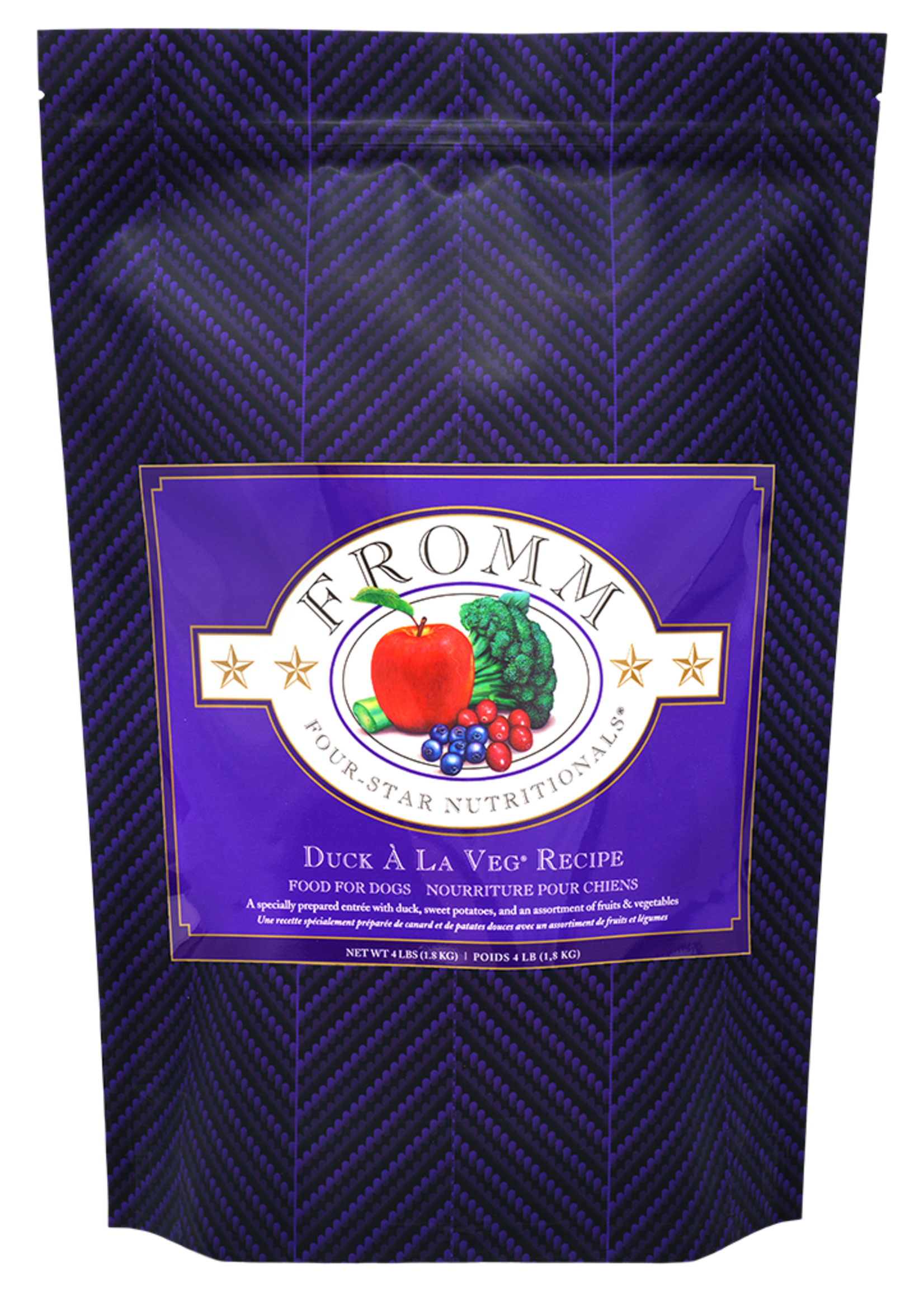 Fromm Fromm Four-Star Dry Dog Food - Duck a la Veg - 4 lb