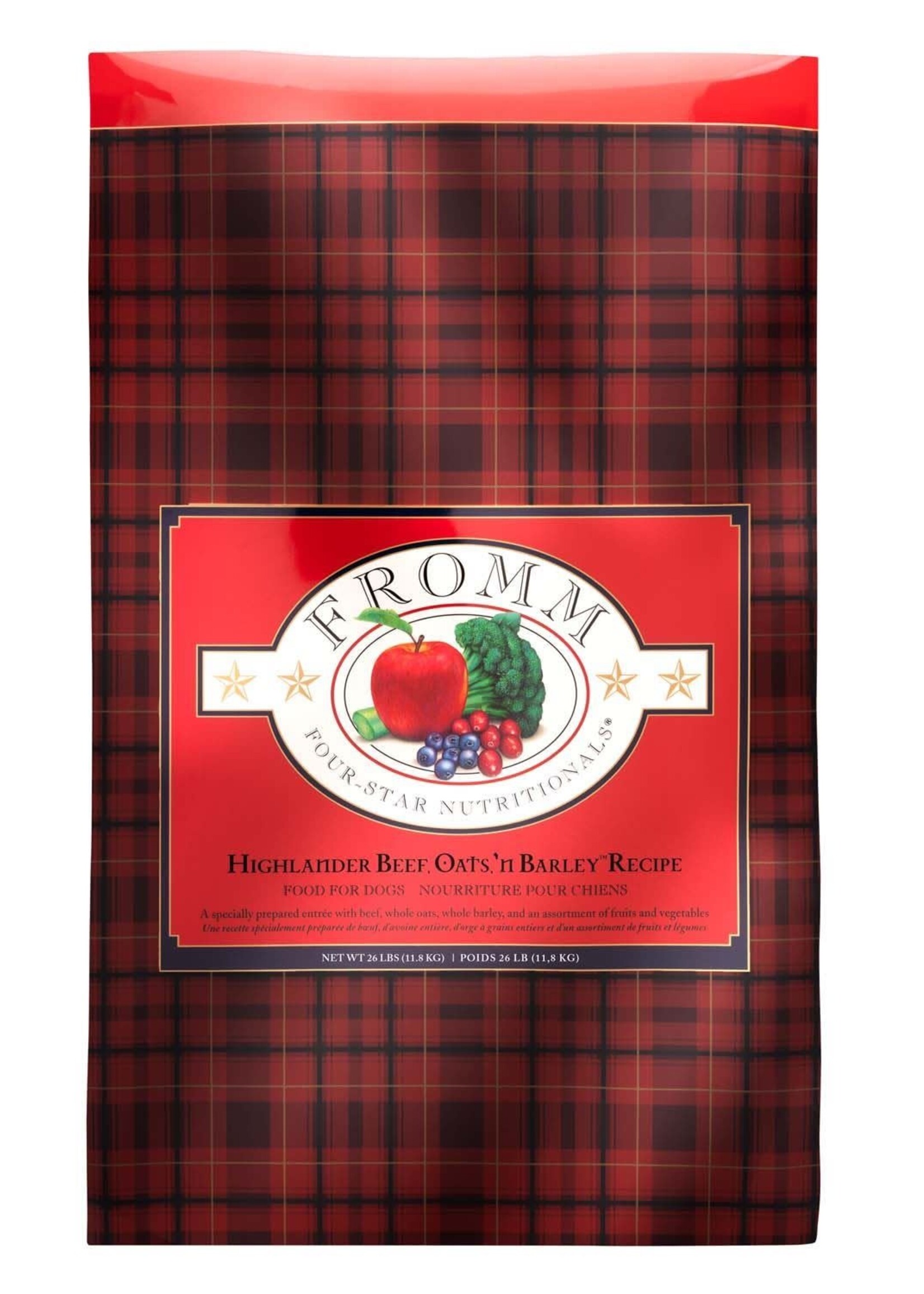 Fromm Fromm Four-Star Dry Dog Food - Highlander Beef - 26 lb