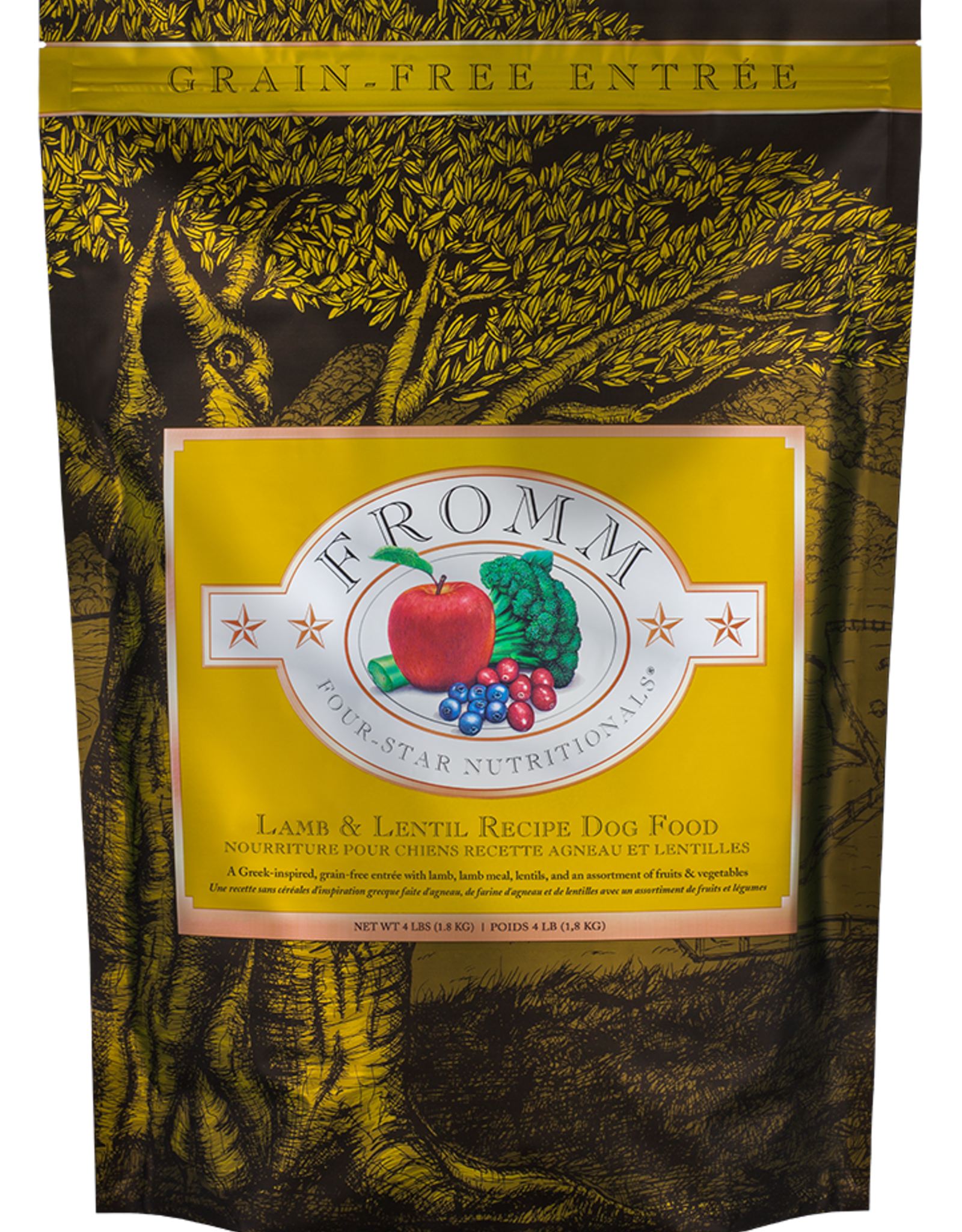 Fromm Fromm Four-Star Dry Dog Food - Lamb & Lentil - 4 lb