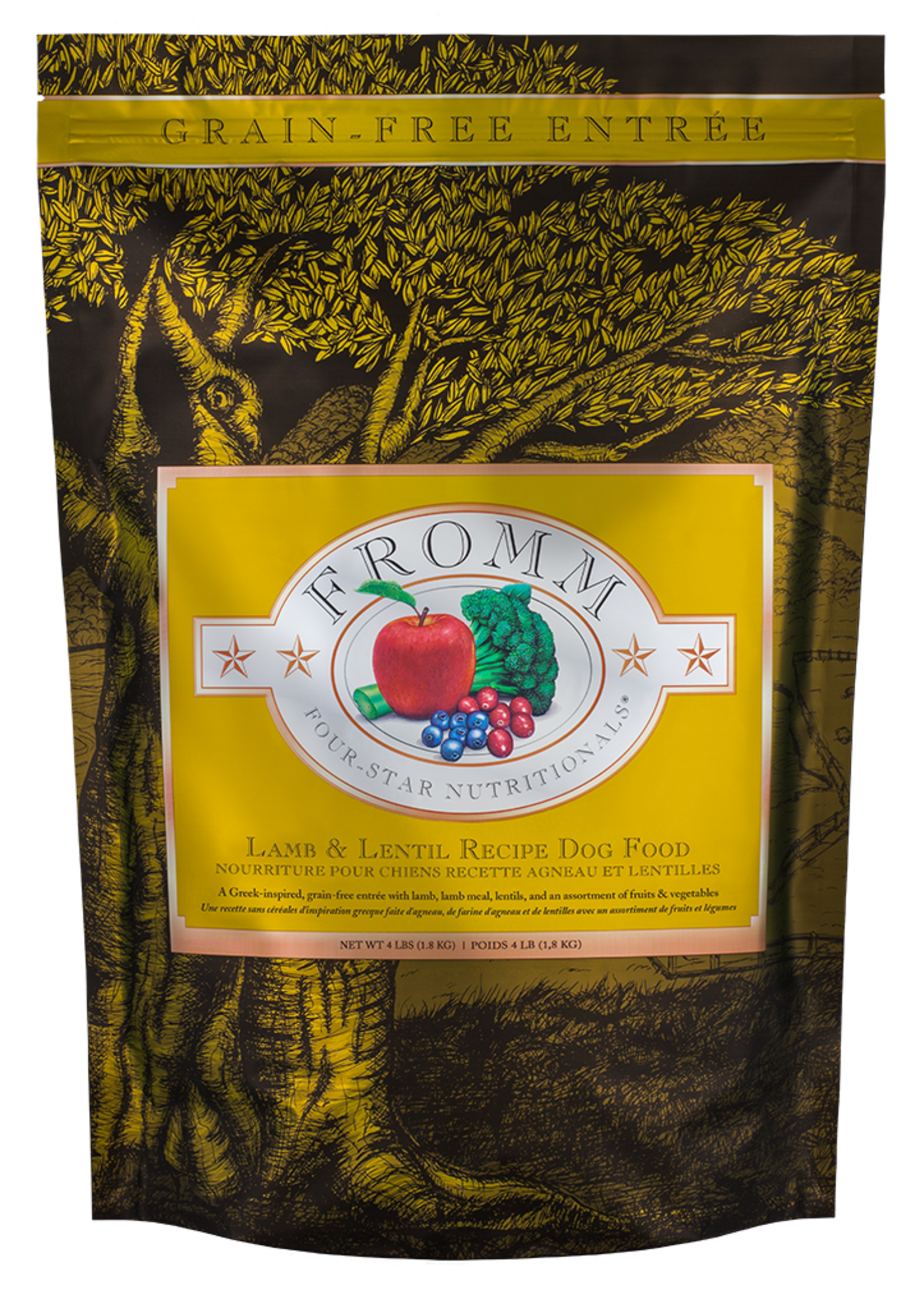 Fromm Fromm Four-Star Dry Dog Food - Lamb & Lentil - 4 lb