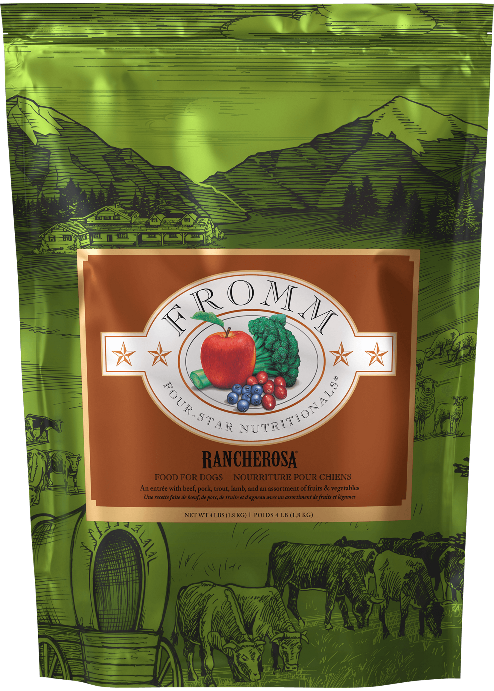 Fromm Fromm Four-Star Dry Dog Food - Rancherosa Recipe - 4 lb