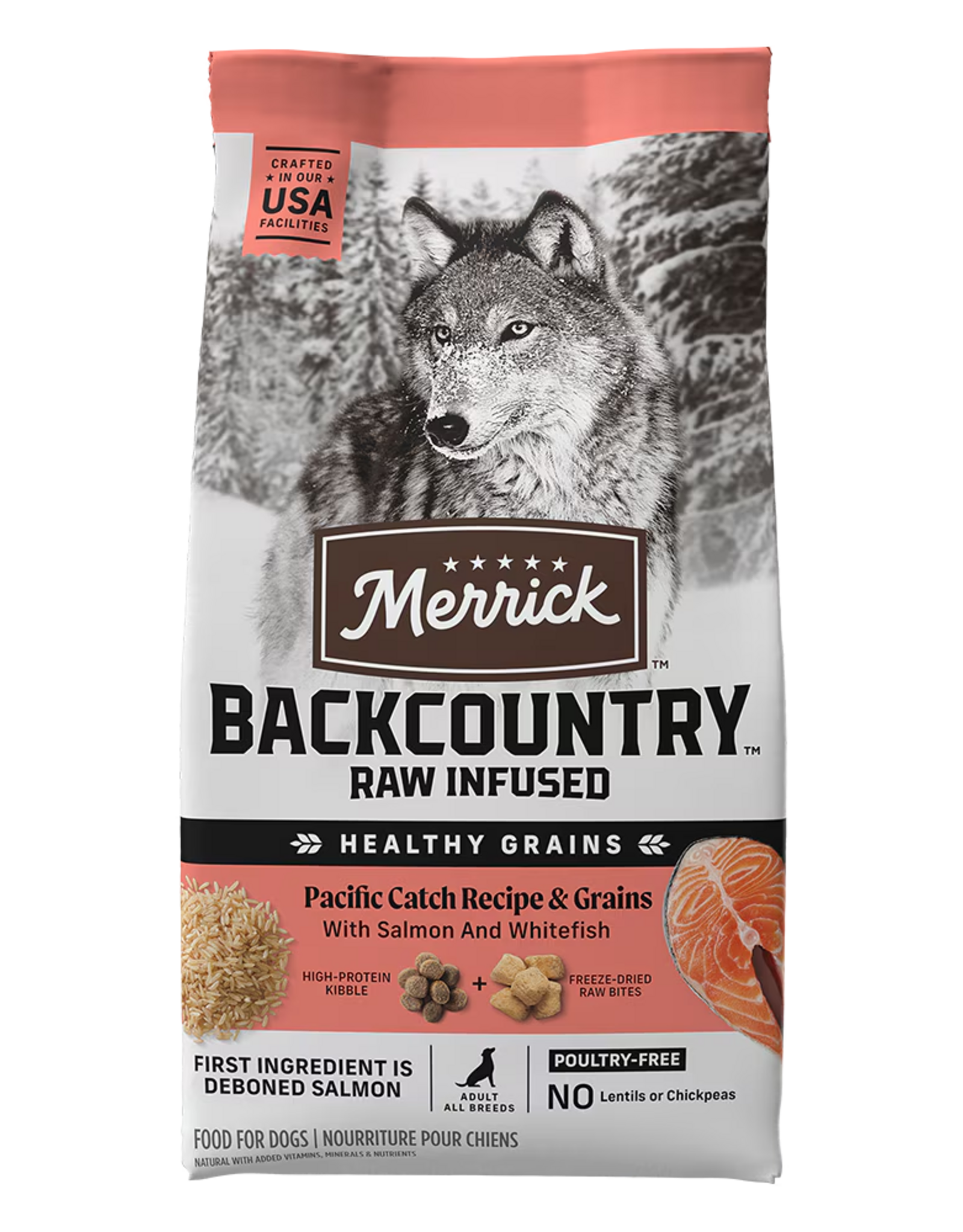 Merrick Merrick Backcountry Dry Dog Food Healthy Grains Pacific Catch - 20 lb