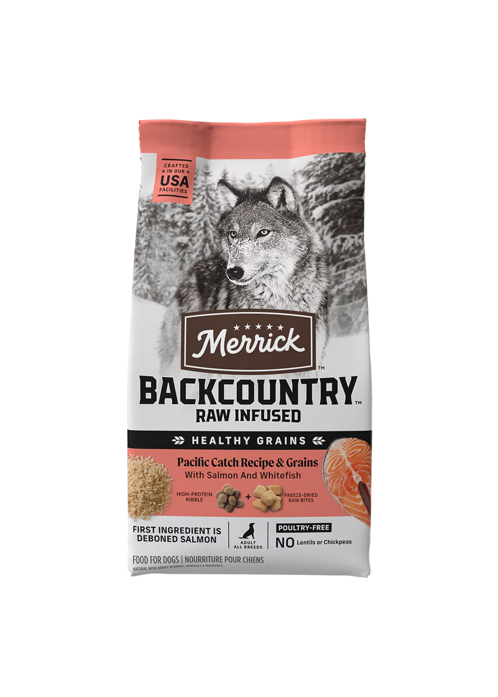 Merrick Merrick Backcountry Dry Dog Food Healthy Grains Pacific Catch - 20 lb