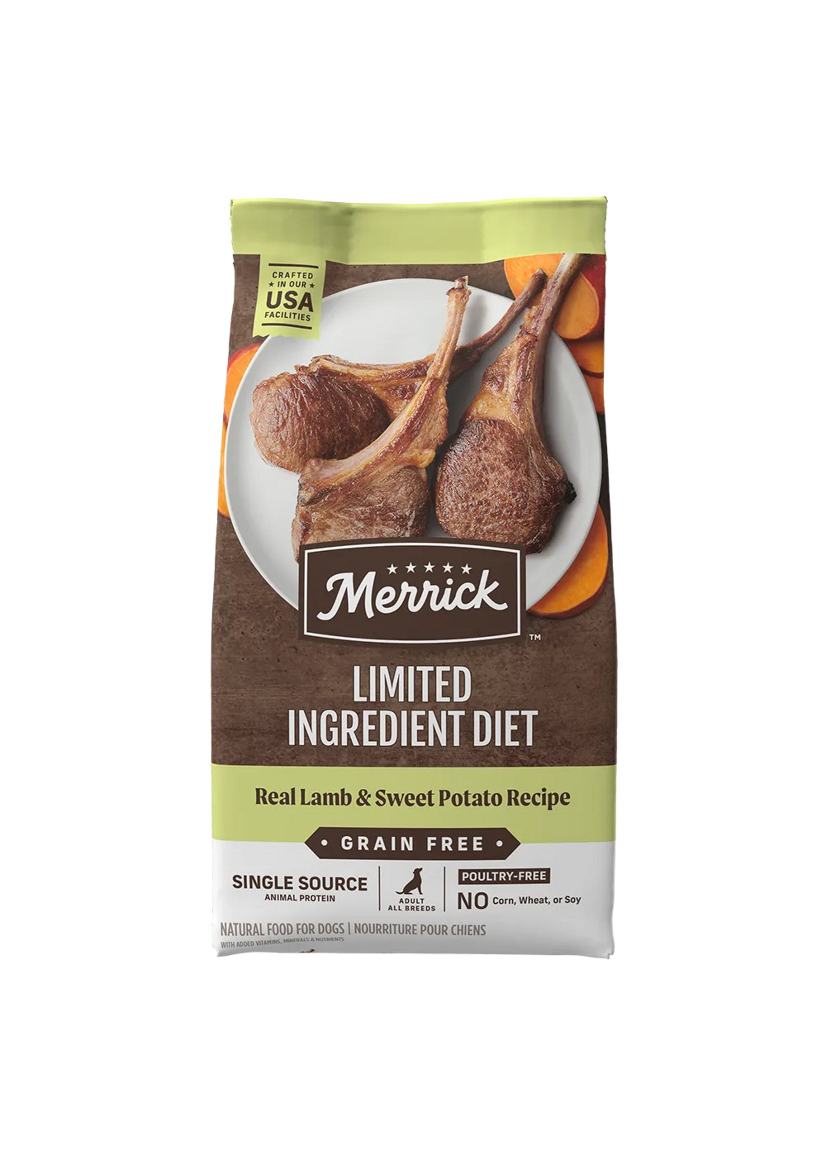 Merrick Merrick LID Dry Dog Food Grain Free Lamb & Sweet Potato - 22 lb