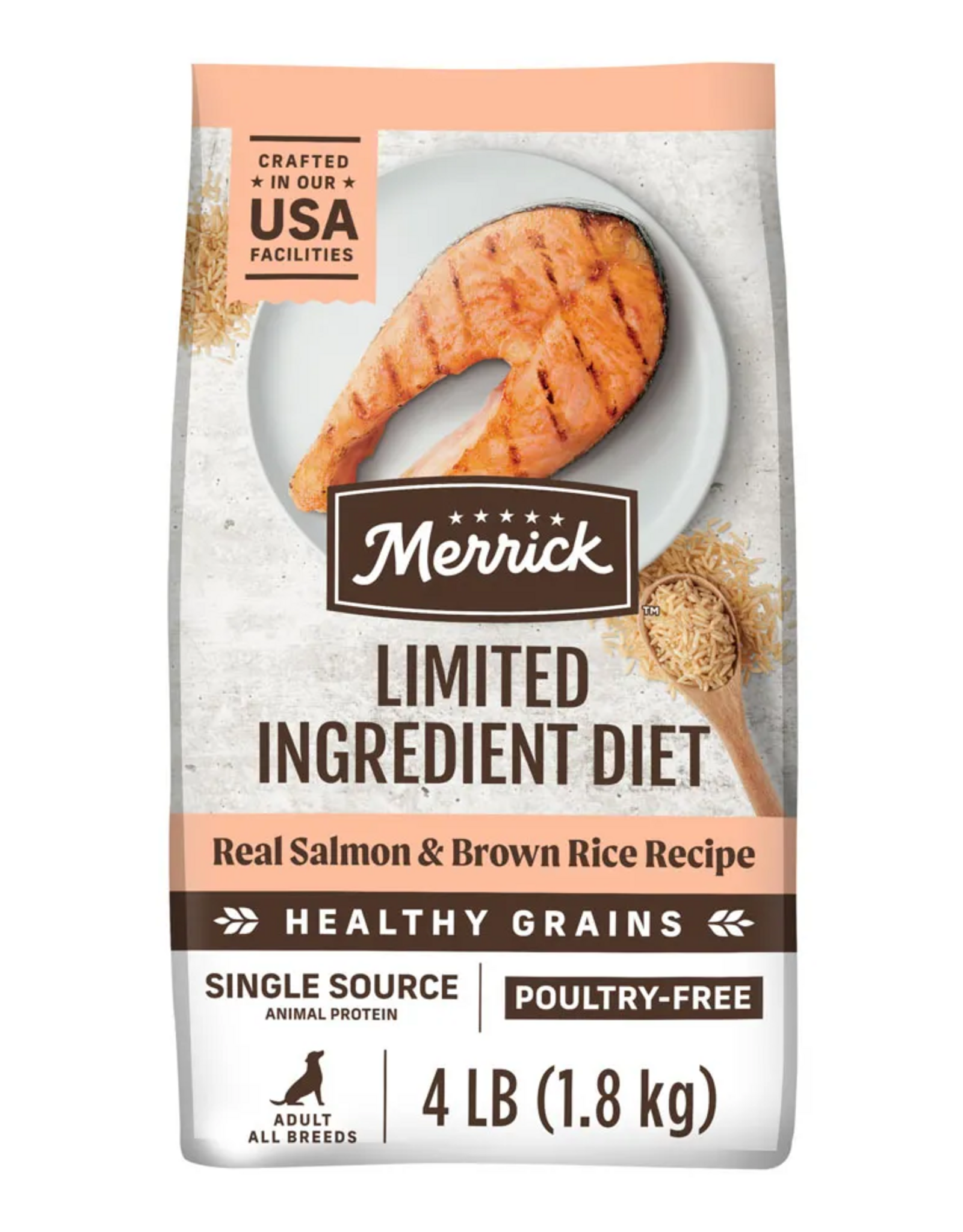 Merrick Merrick LID Dry Dog Food Salmon & Brown Rice - 22 lb