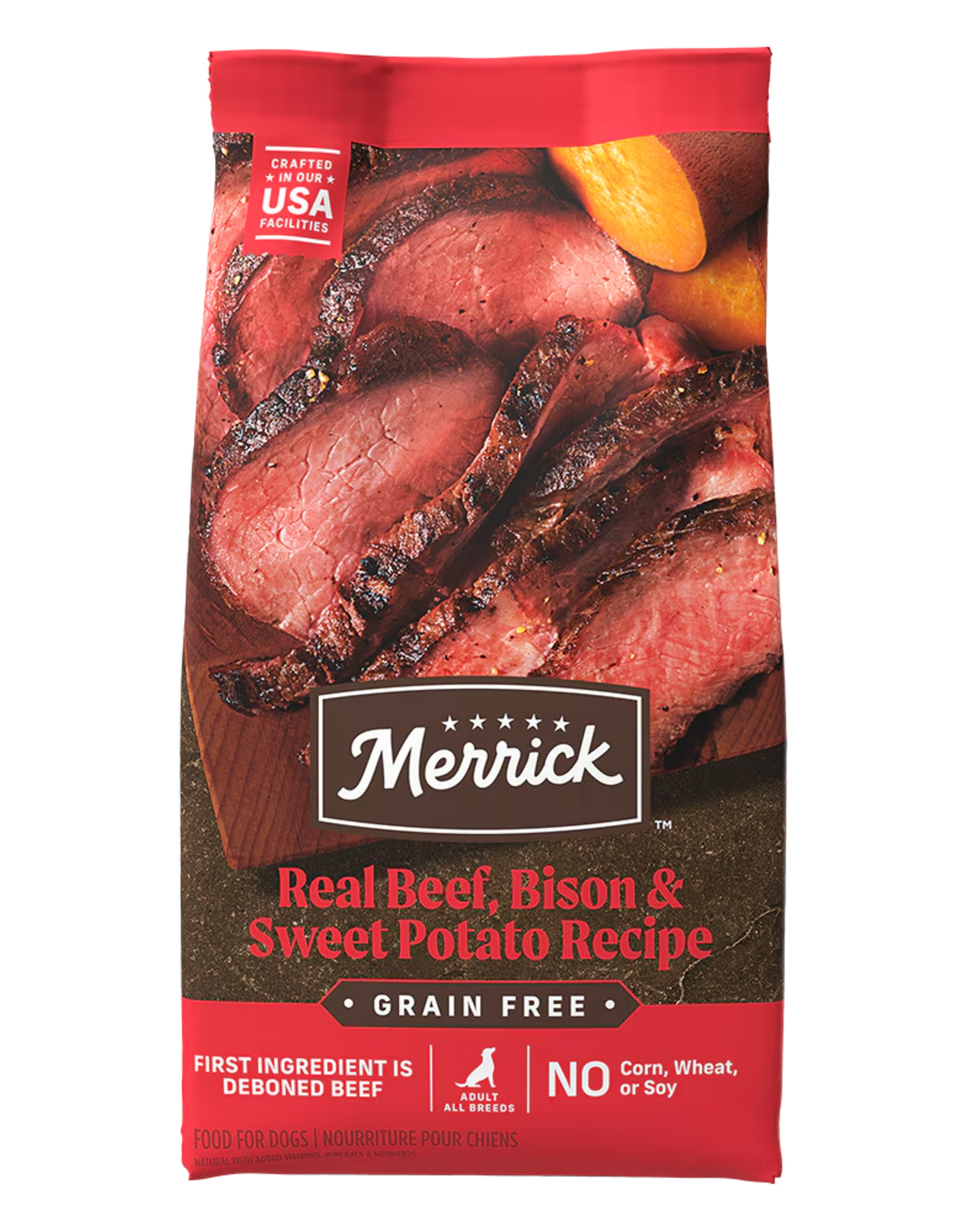 Merrick Merrick Grain Free Dry Dog Food Bison, Beef & Sweet Potato - 22 lb