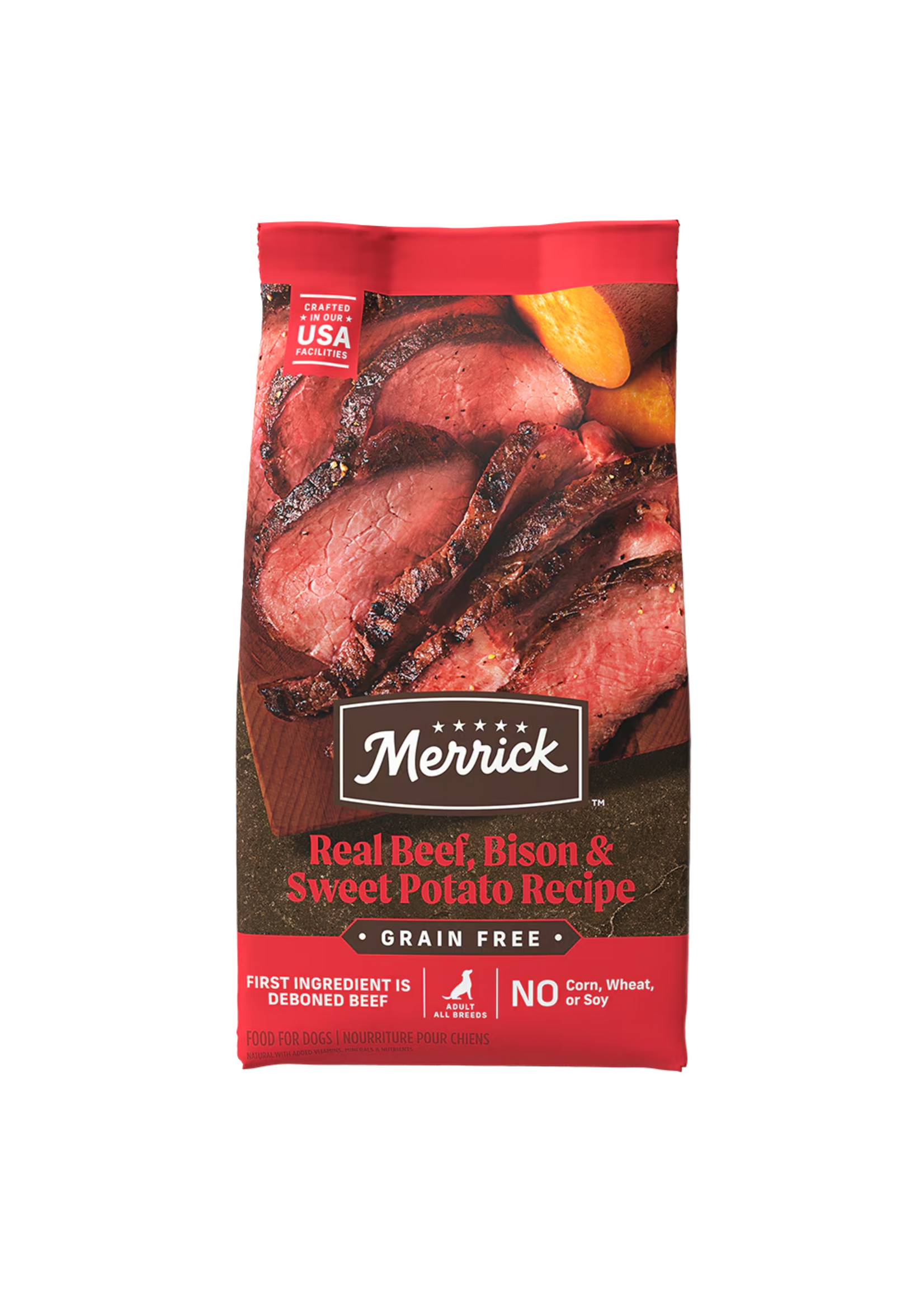 Merrick Merrick Grain Free Dry Dog Food Bison, Beef & Sweet Potato - 22 lb
