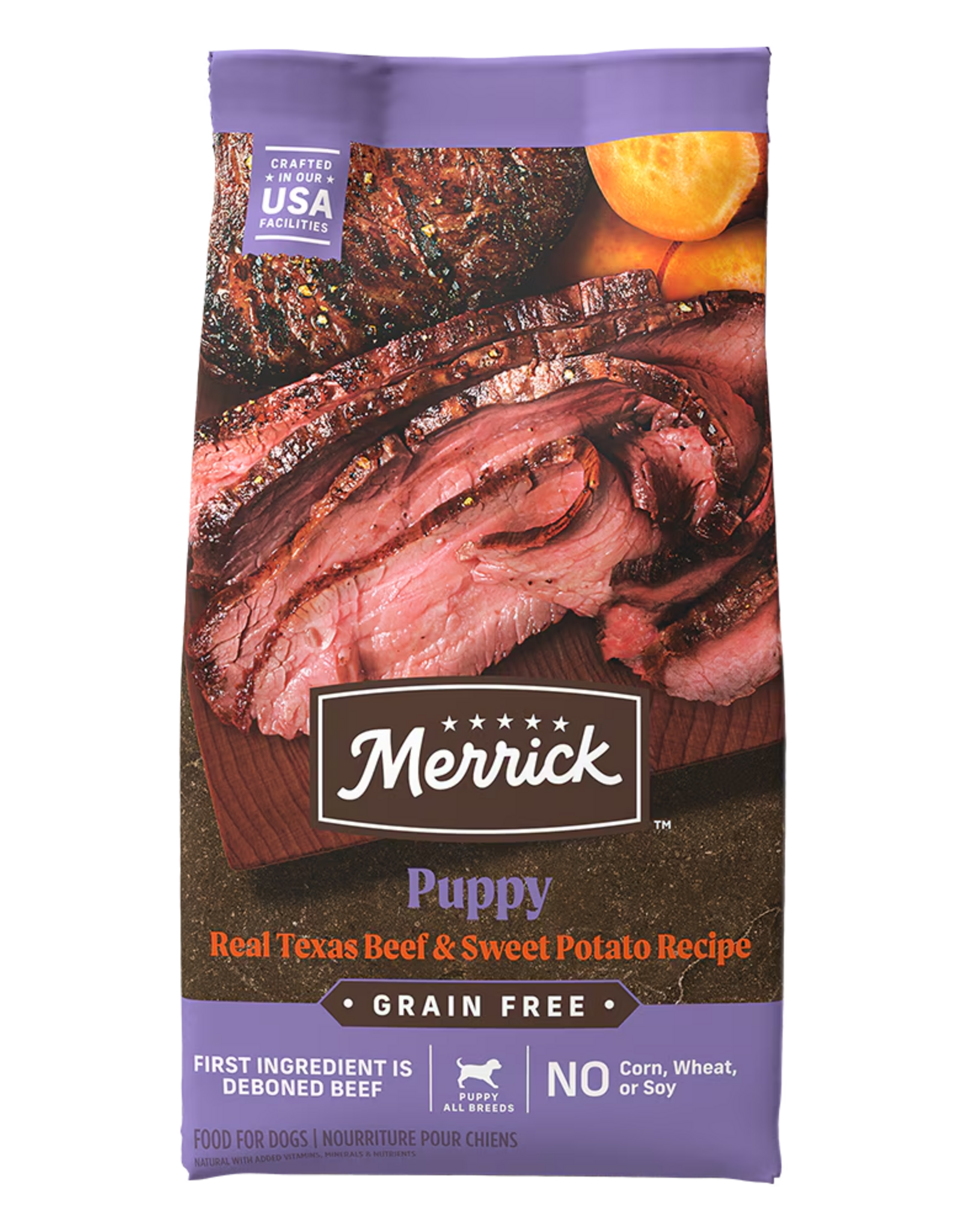 Merrick Merrick Grain Free Dry Dog Food Puppy Texas Beef - 4 lb