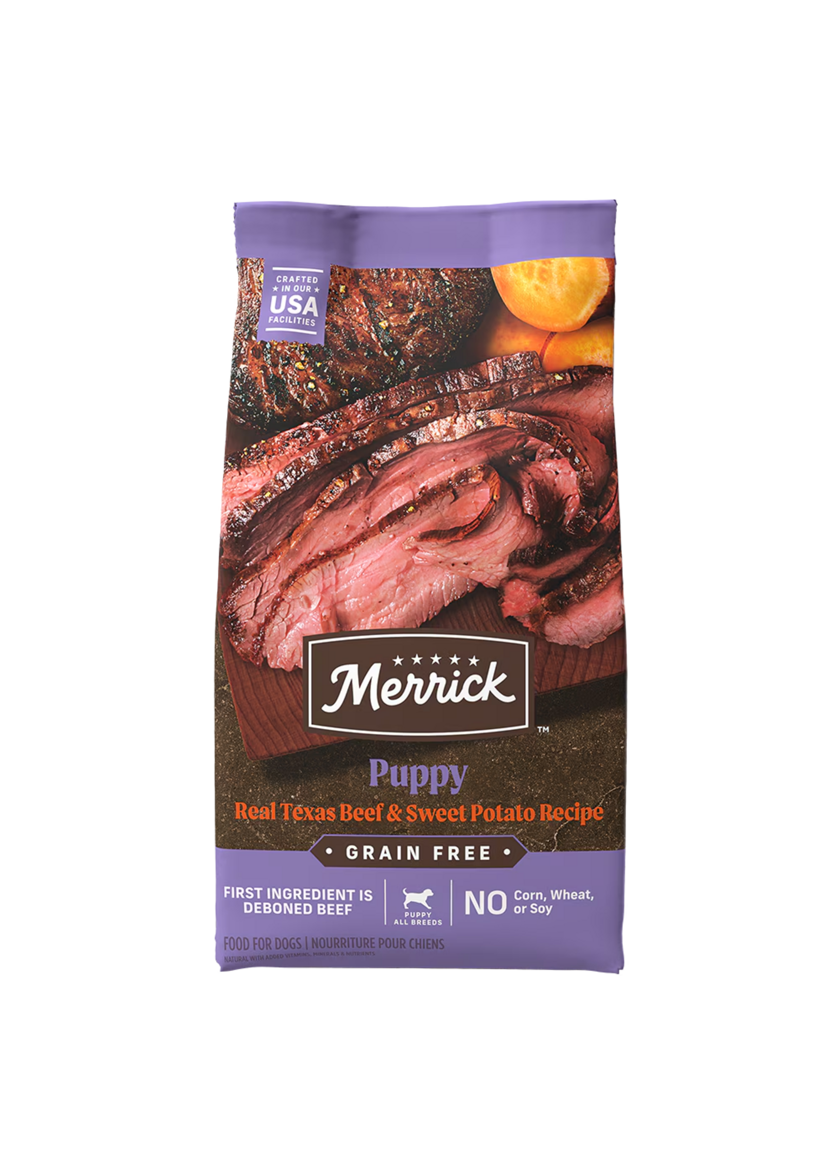 Merrick Merrick Grain Free Dry Dog Food Puppy Texas Beef - 4 lb