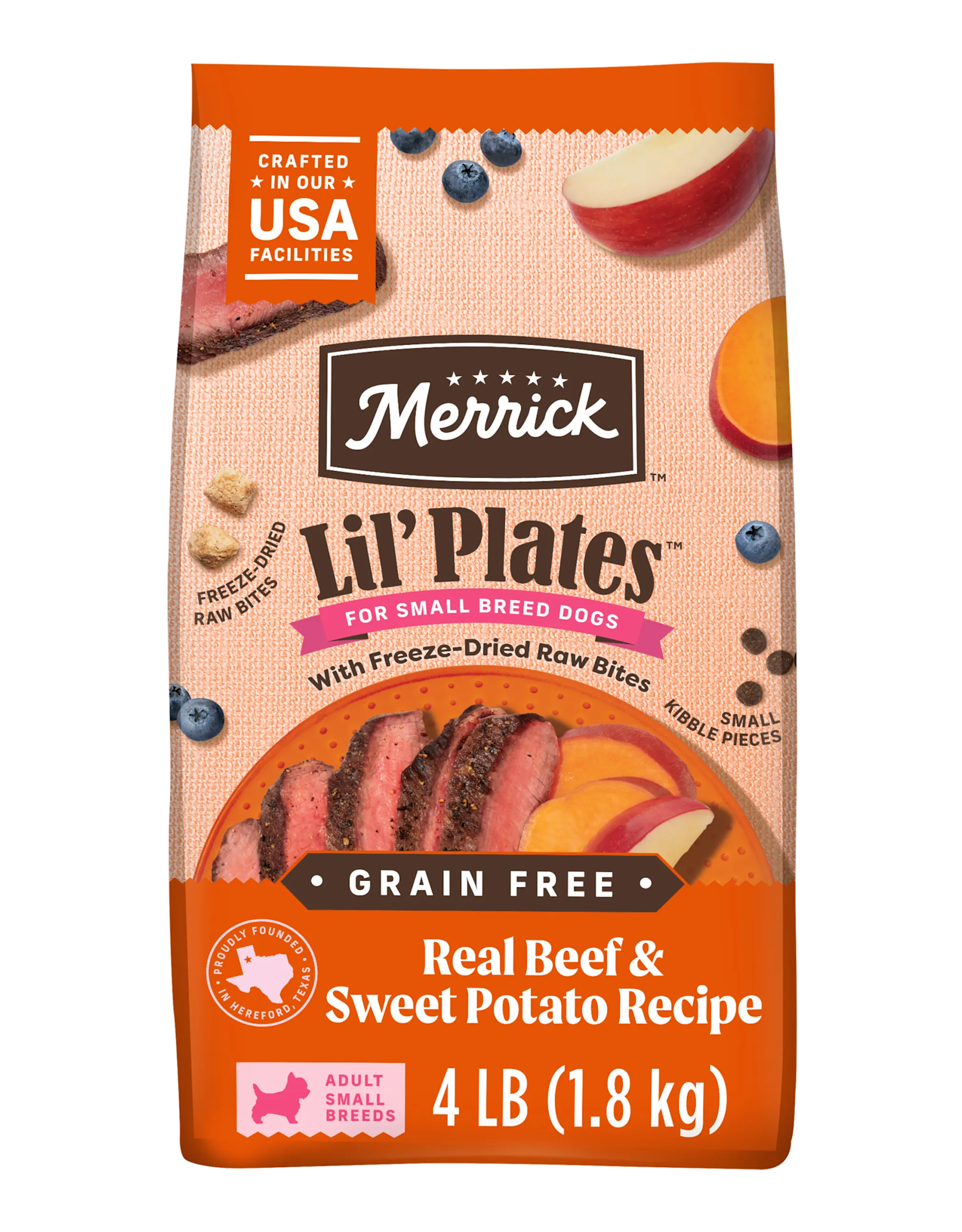 Merrick Merrick Lil' Plates Dry Dog Food Texas Beef & Sweet Potato - 4 lb