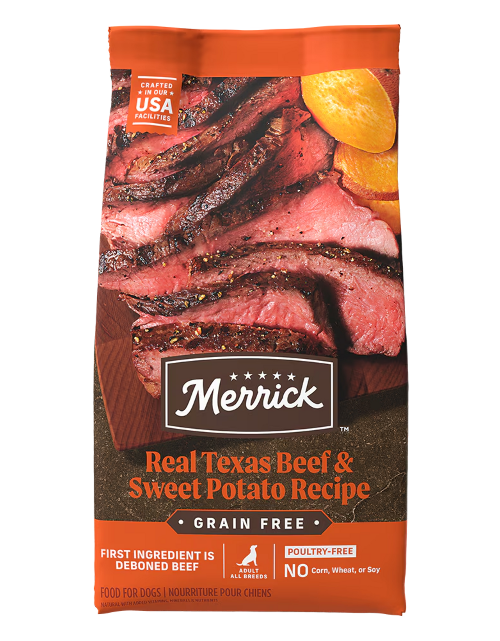 Merrick Merrick Grain Free Dry Dog Food Texas Beef & Sweet Potato - 10 lb