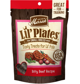 Merrick Merrick Lil' Plates Small Breed Dog Treats Bitty Beef - 5 oz