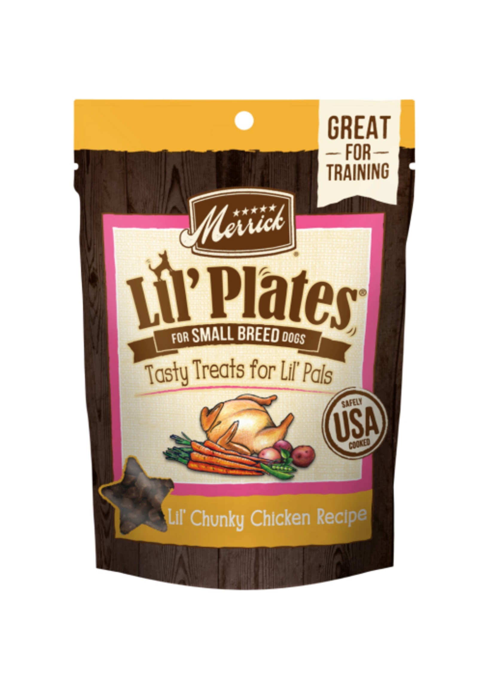 Merrick Merrick Lil' Plates Small Breed Dog Treats Lil' Chunky Chicken - 5 oz