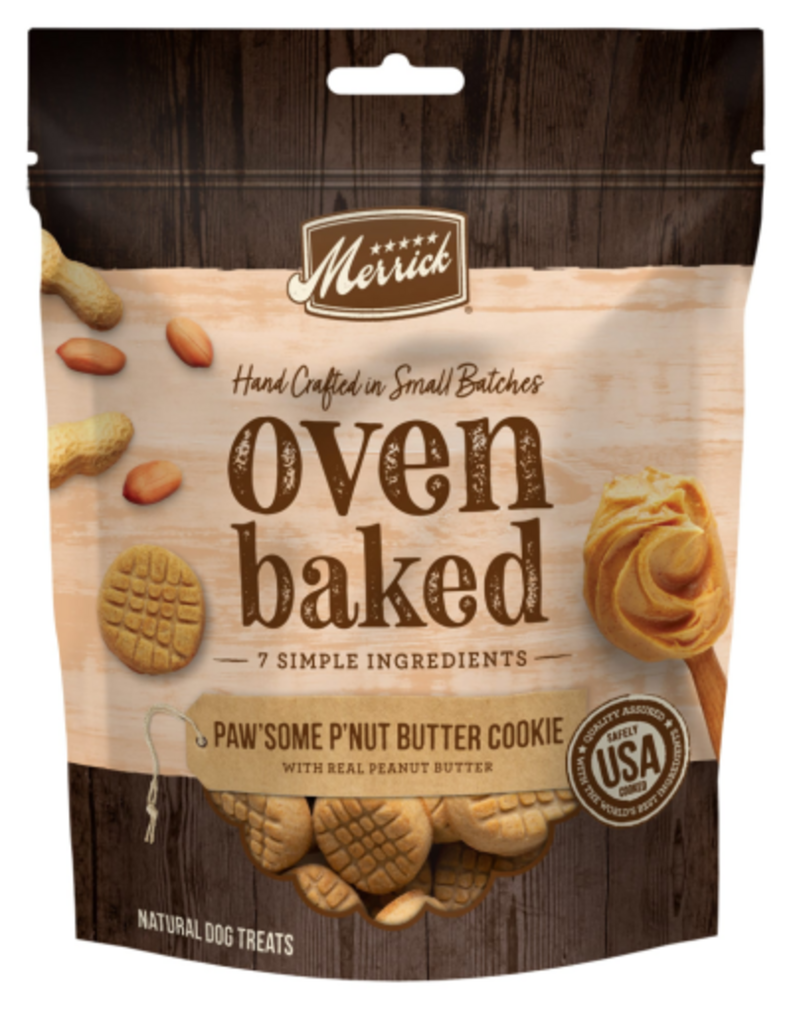 Merrick Merrick Oven Baked Paw'some Peanut Butter Dog Treats - 11 oz