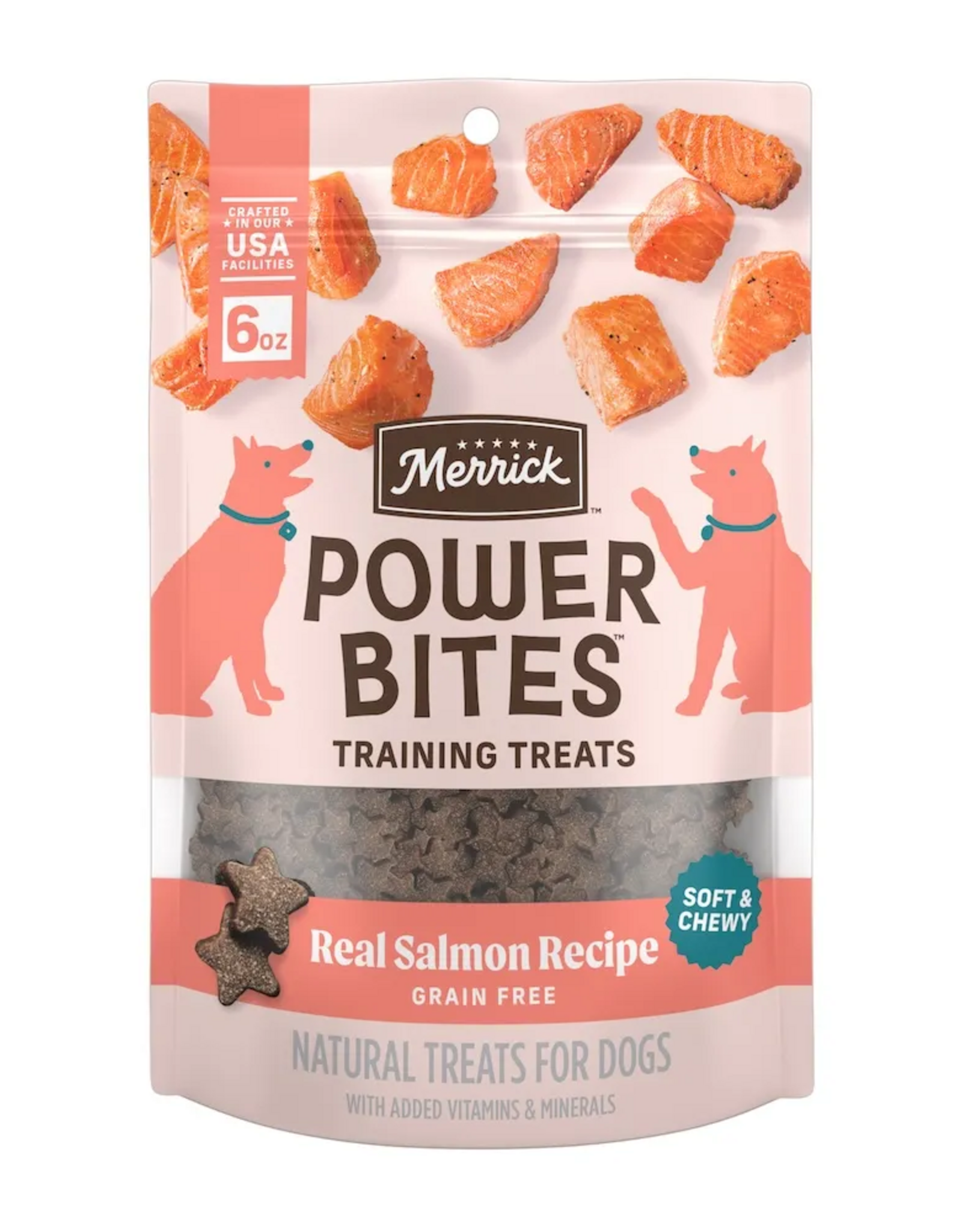 Merrick Merrick Power Bites Real Salmon Training Dog Treats - 6 oz